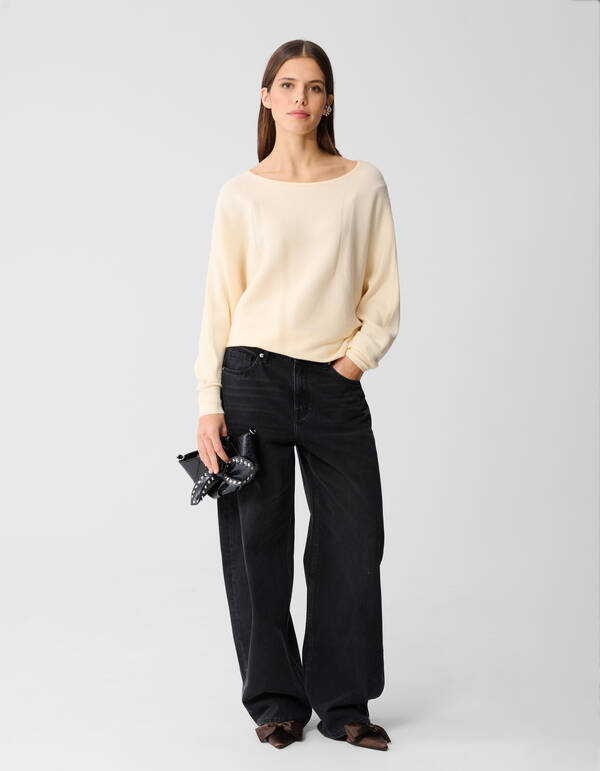 Oversized Trui Gebroken Wit SHOEBY WOMEN