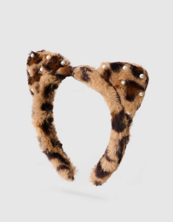 Cat Parel Haarband Bruin SHOEBY ACCESSOIRES