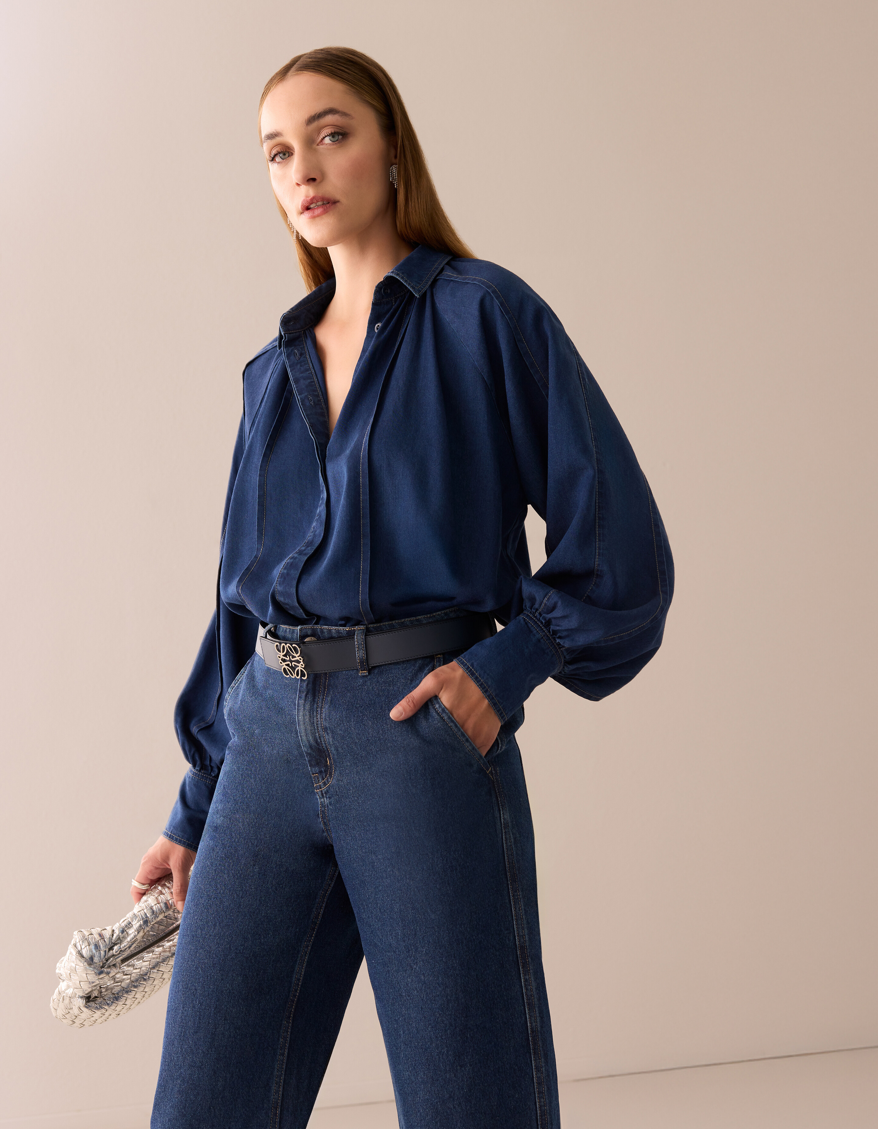Stitch Blouse Blauw By Mieke SHOEBY WOMEN