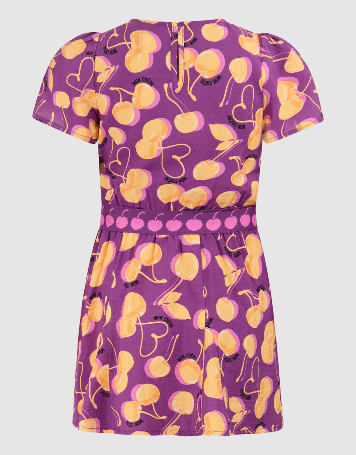 Fruit Artwork Jurk Donkerpaars SHOEBY GIRLS