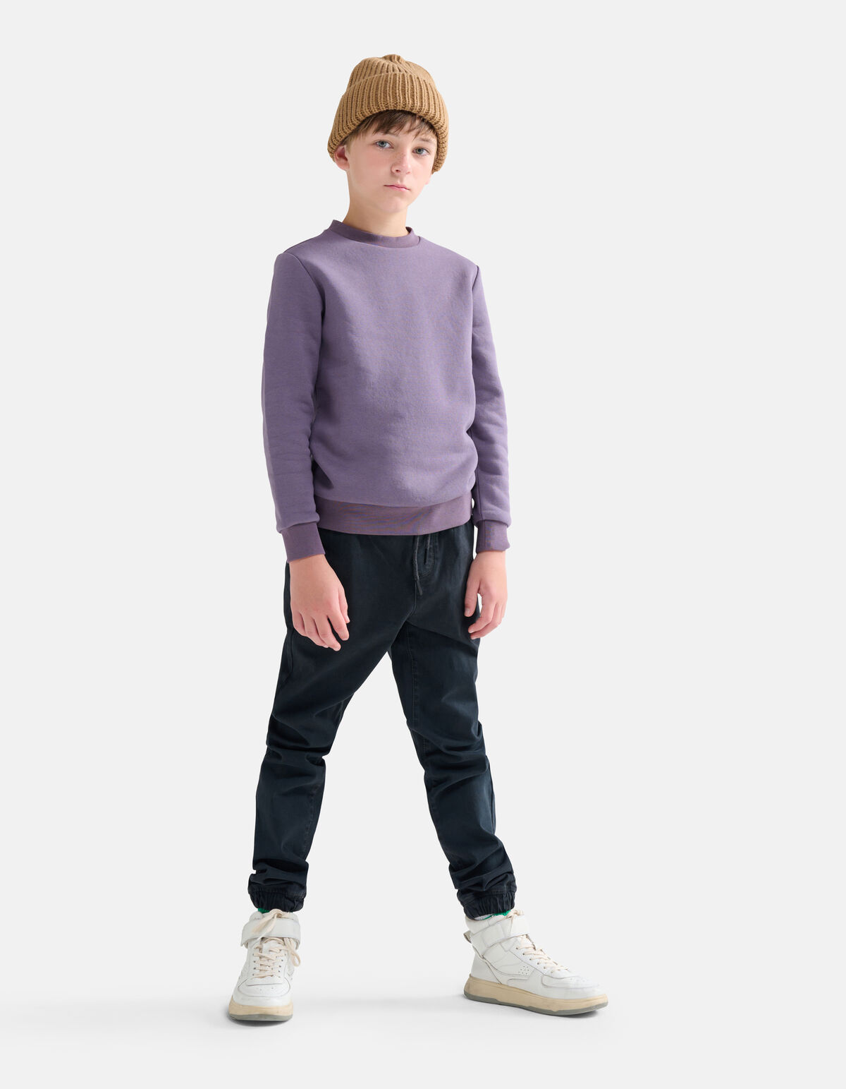 Printed Sweater Donkerpaars SHOEBY BOYS