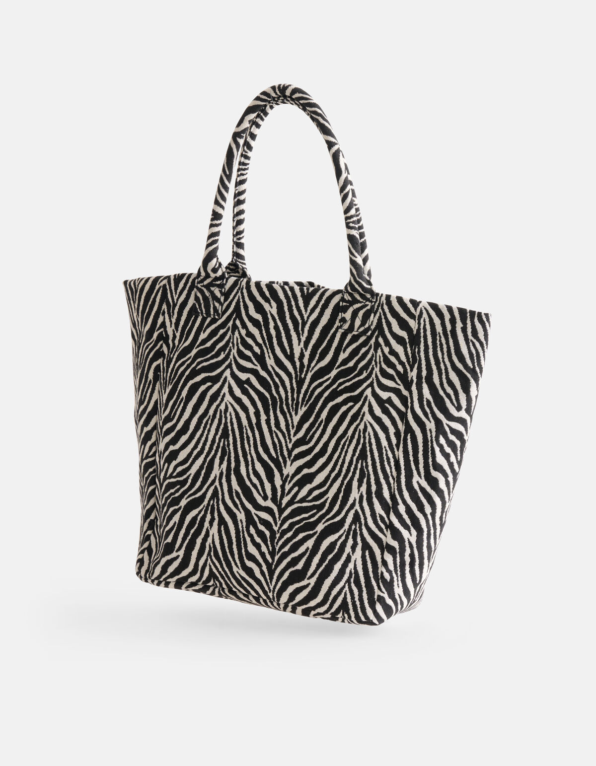 Zebra Jacquard Tas Zwart/Wit SHOEBY ACCESSOIRES