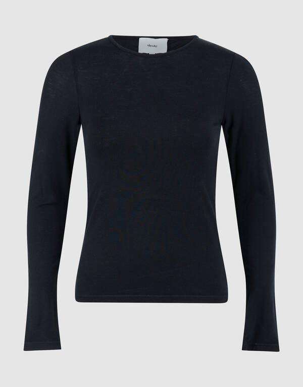 Zachte Longsleeve Top Zwart SHOEBY WOMEN