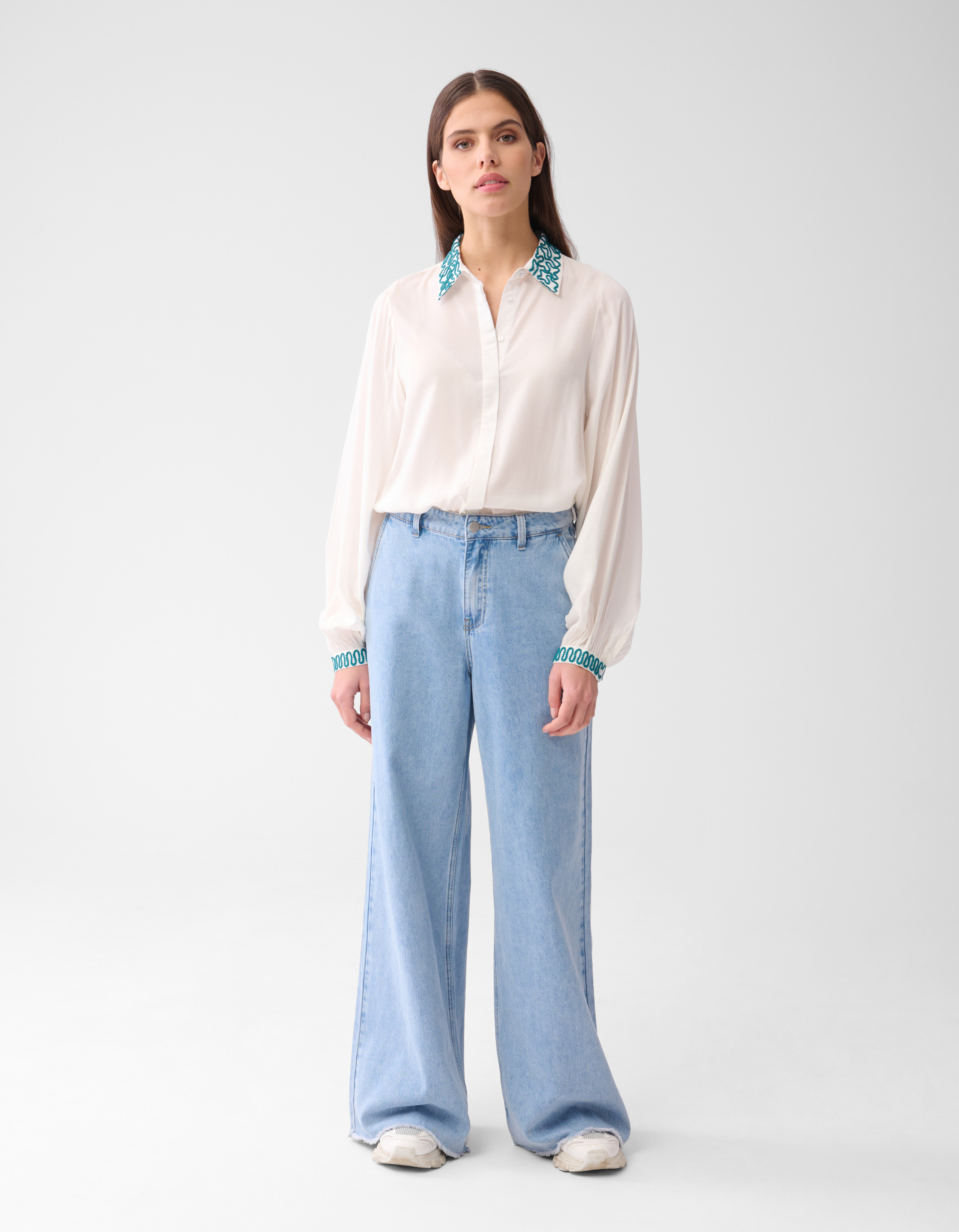 Wide Leg Jeans Bleached SHOEBY WOMEN