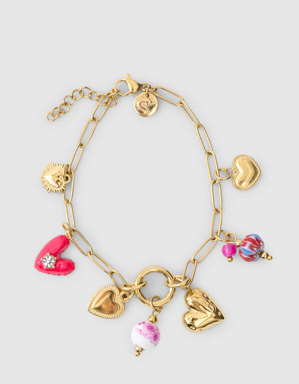 Charm Chain Armband Goud SHOEBY ACCESSOIRES