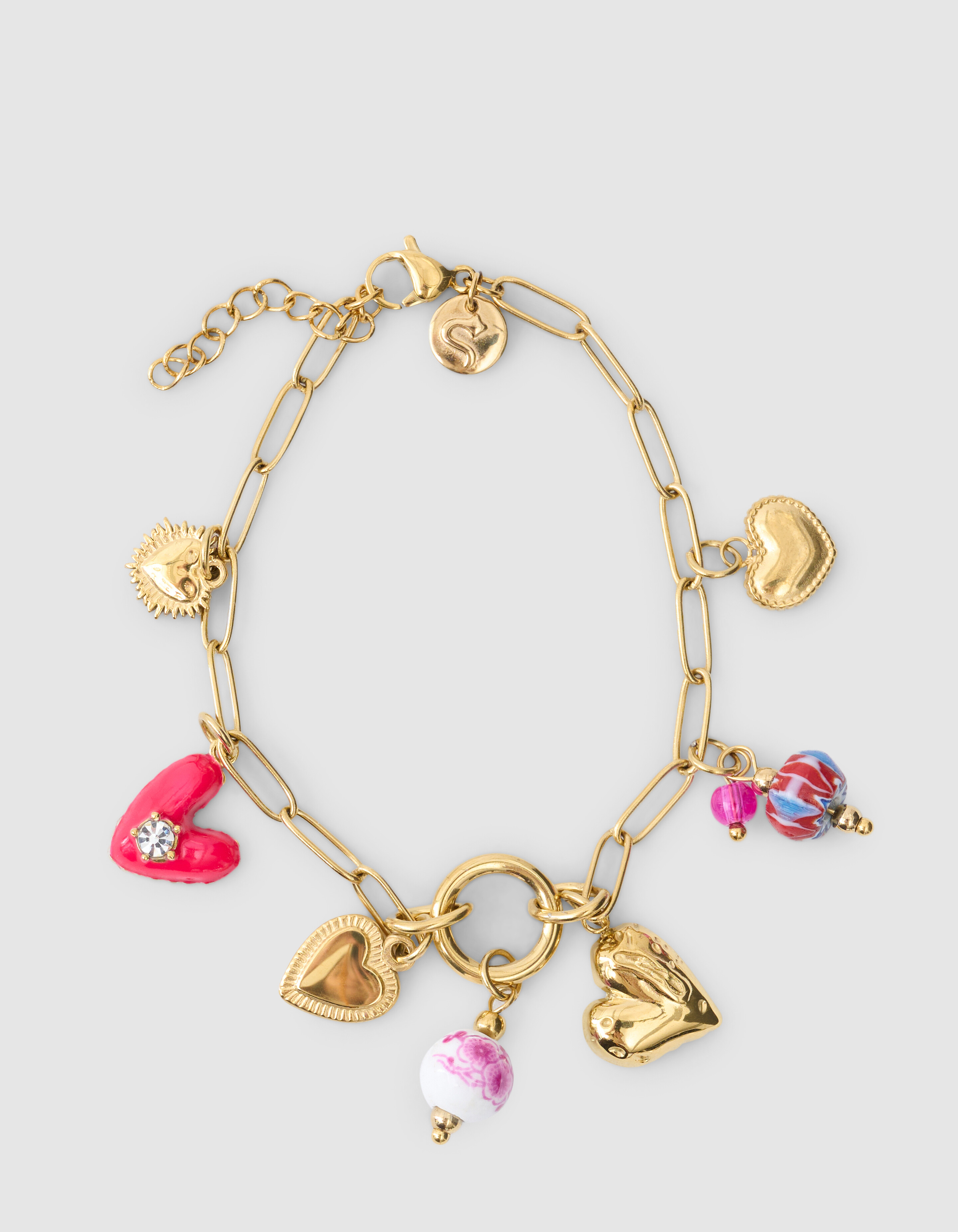 Charm Chain Armband Goud SHOEBY ACCESSOIRES