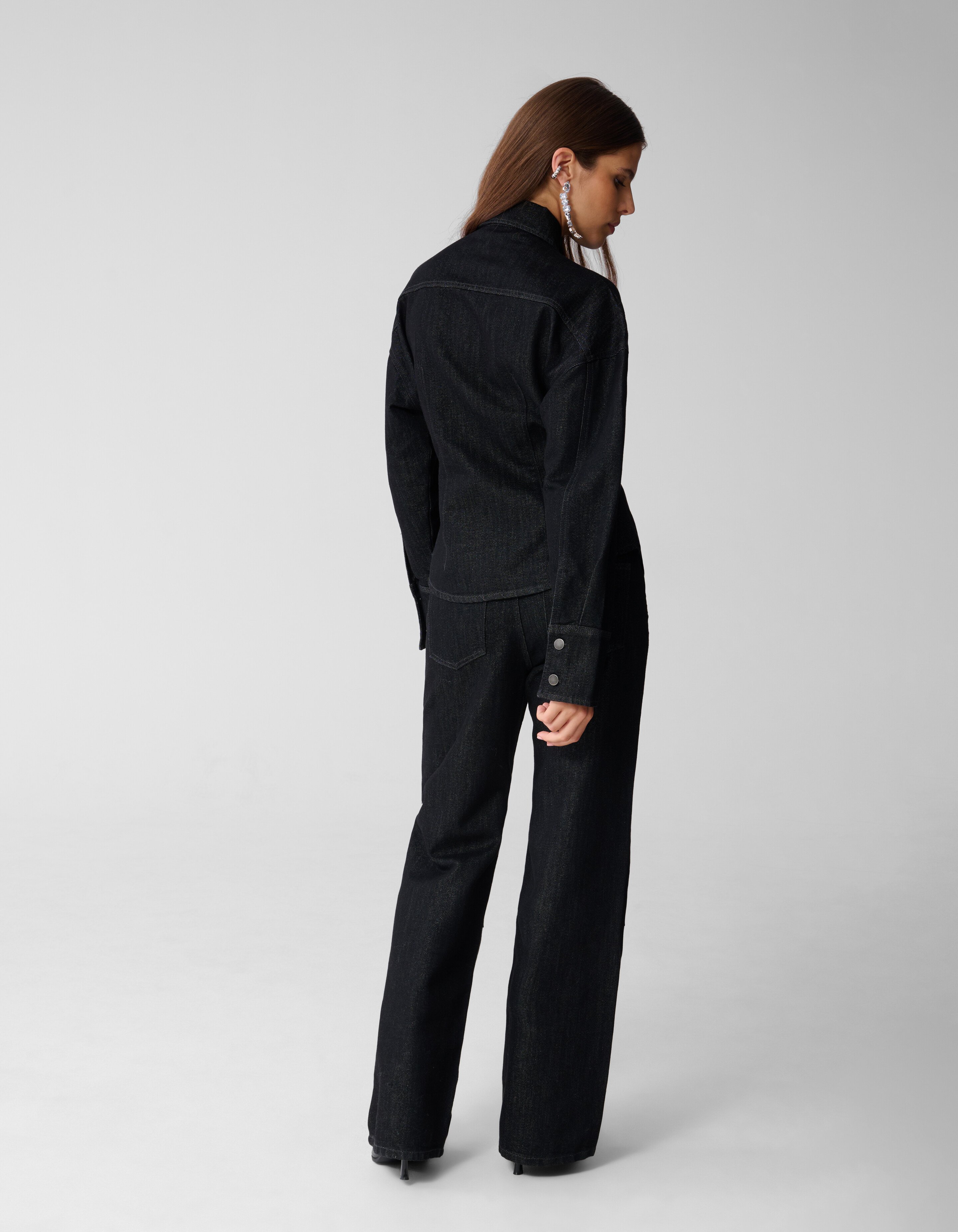 Zandloper Denim Blouse Zwart SHOEBY WOMEN