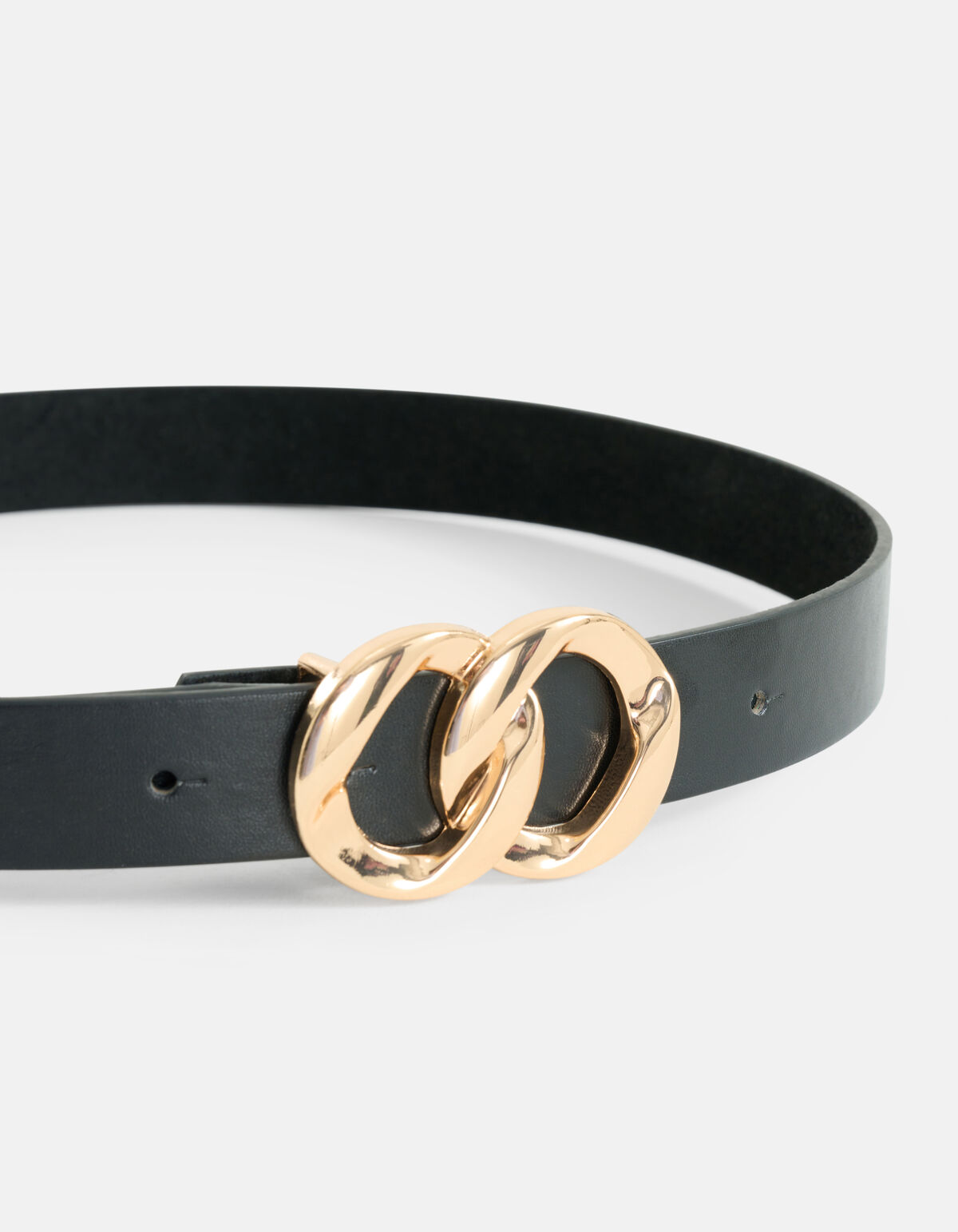 Dubbele Gesp Riem Zwart SHOEBY ACCESSOIRES