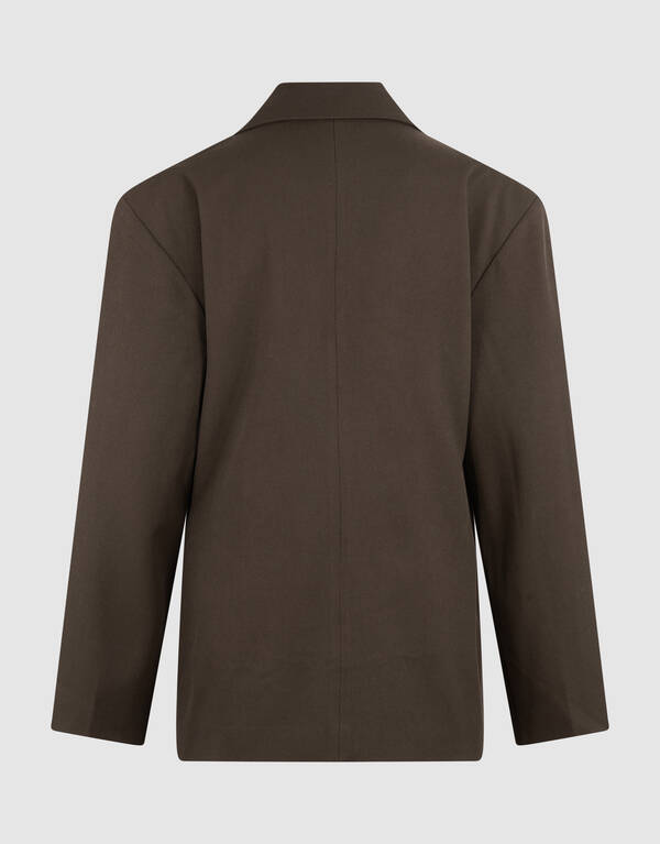 Getaillerde Blazer Donkerbruin By Monica SHOEBY WOMEN