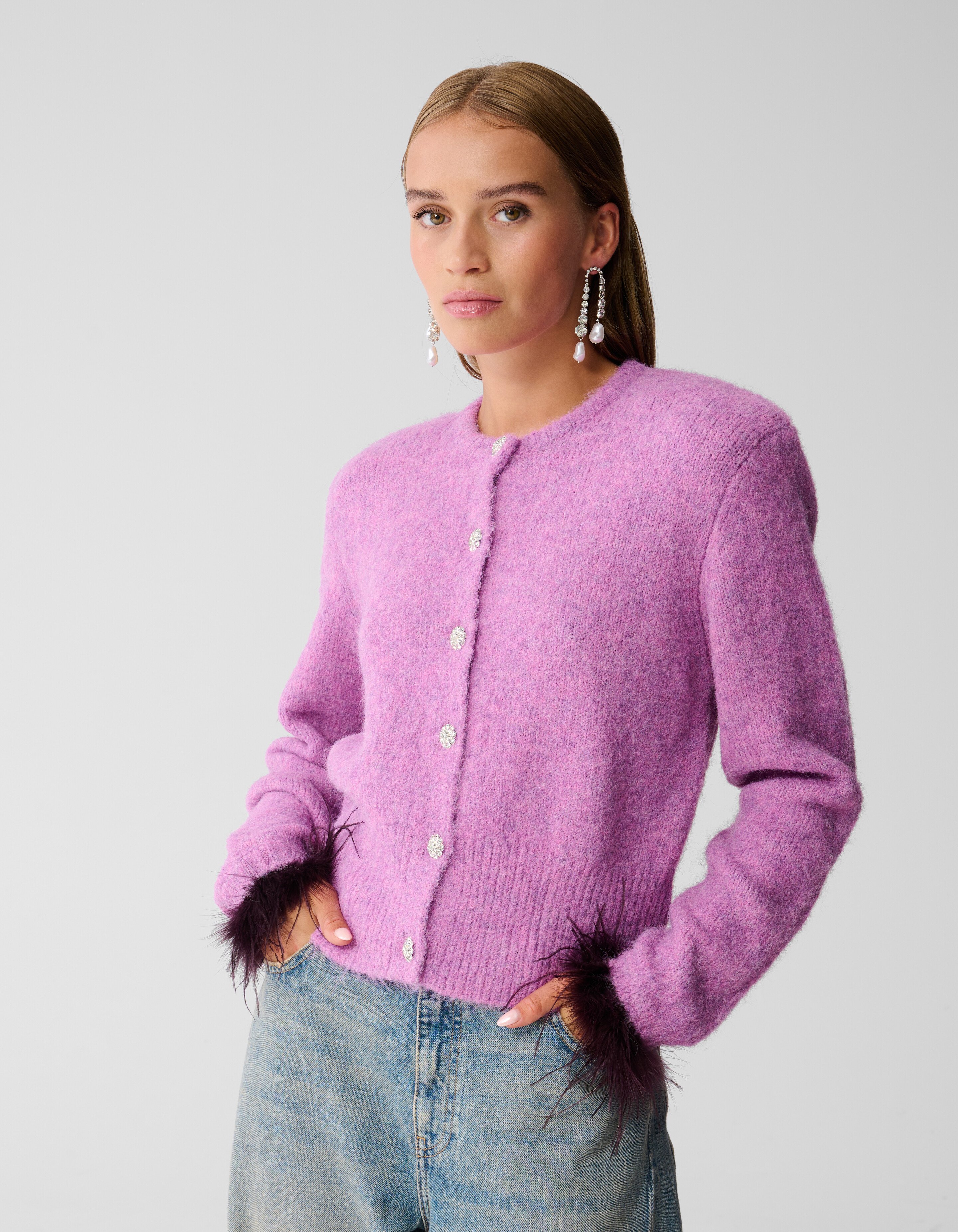 Feather Vest Roze SHOEBY WOMEN