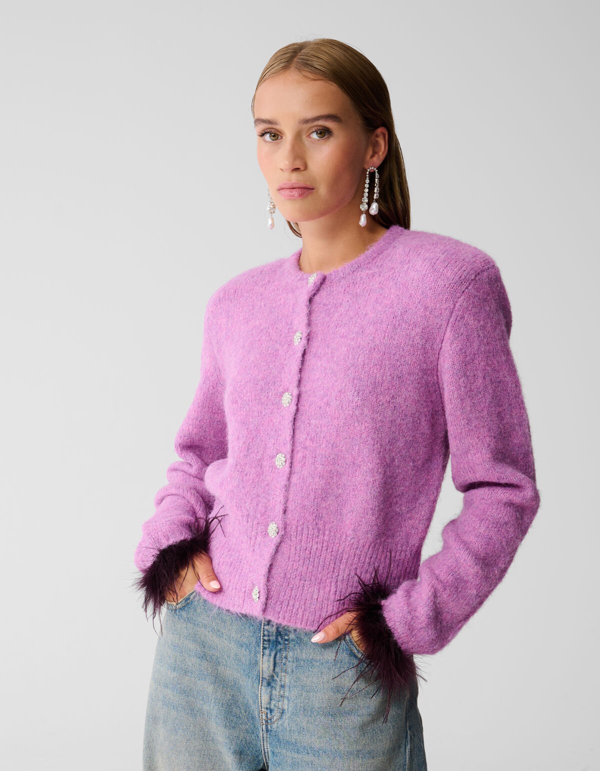 Feather Vest Roze SHOEBY WOMEN