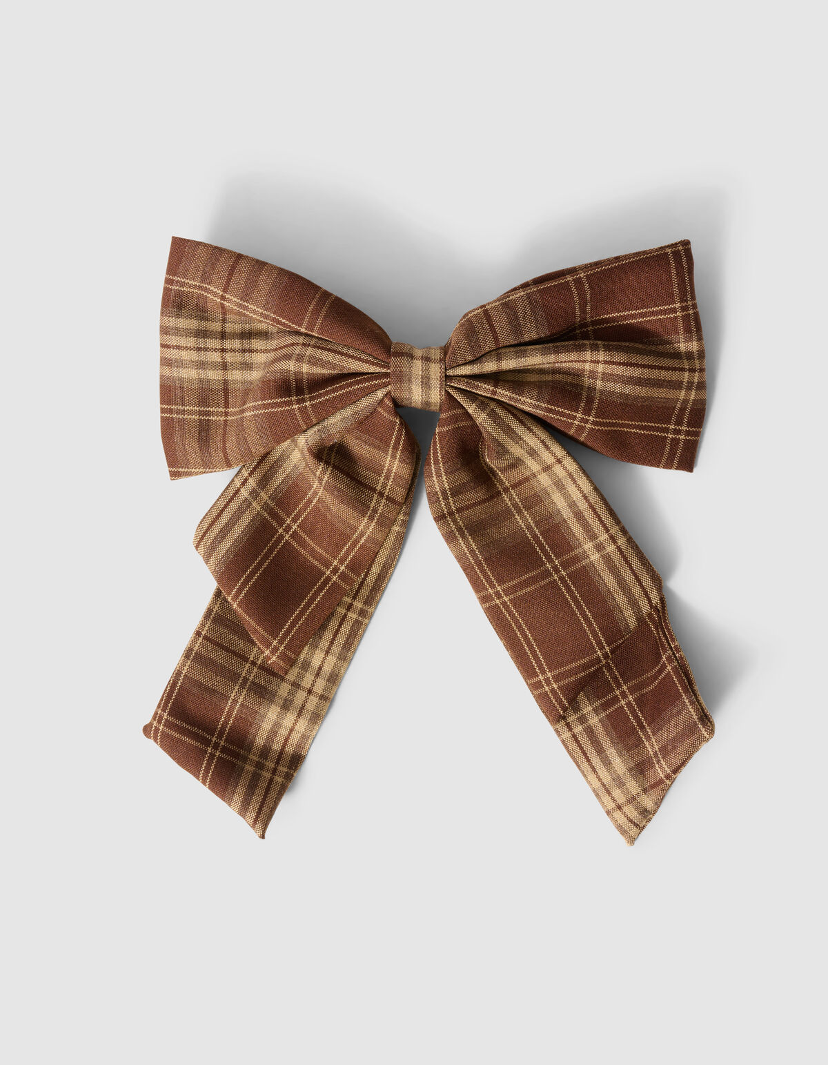 Check Strik Haarclip Bruin SHOEBY ACCESSOIRES