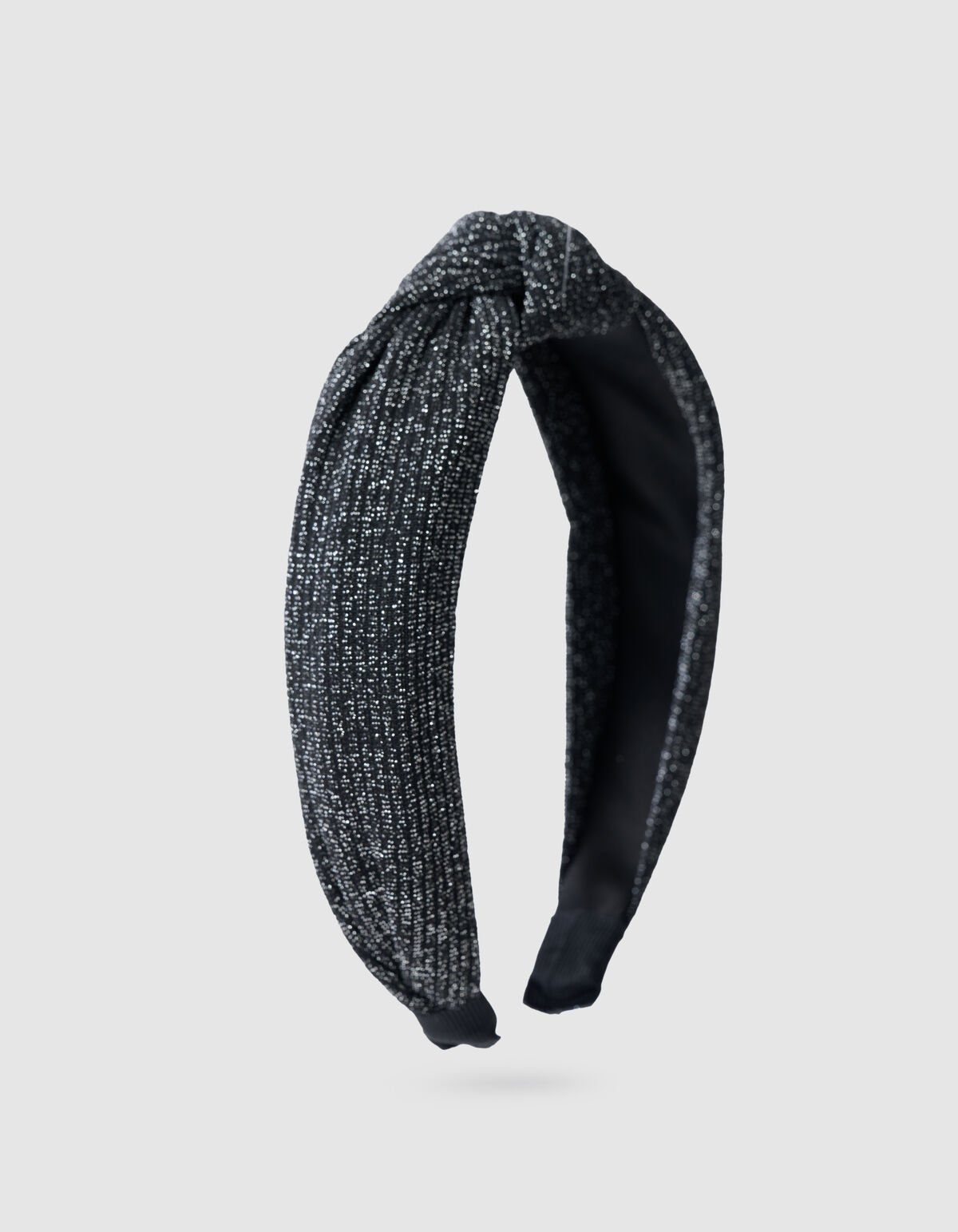 Glitter Knoop Haarband Zwart SHOEBY ACCESSOIRES