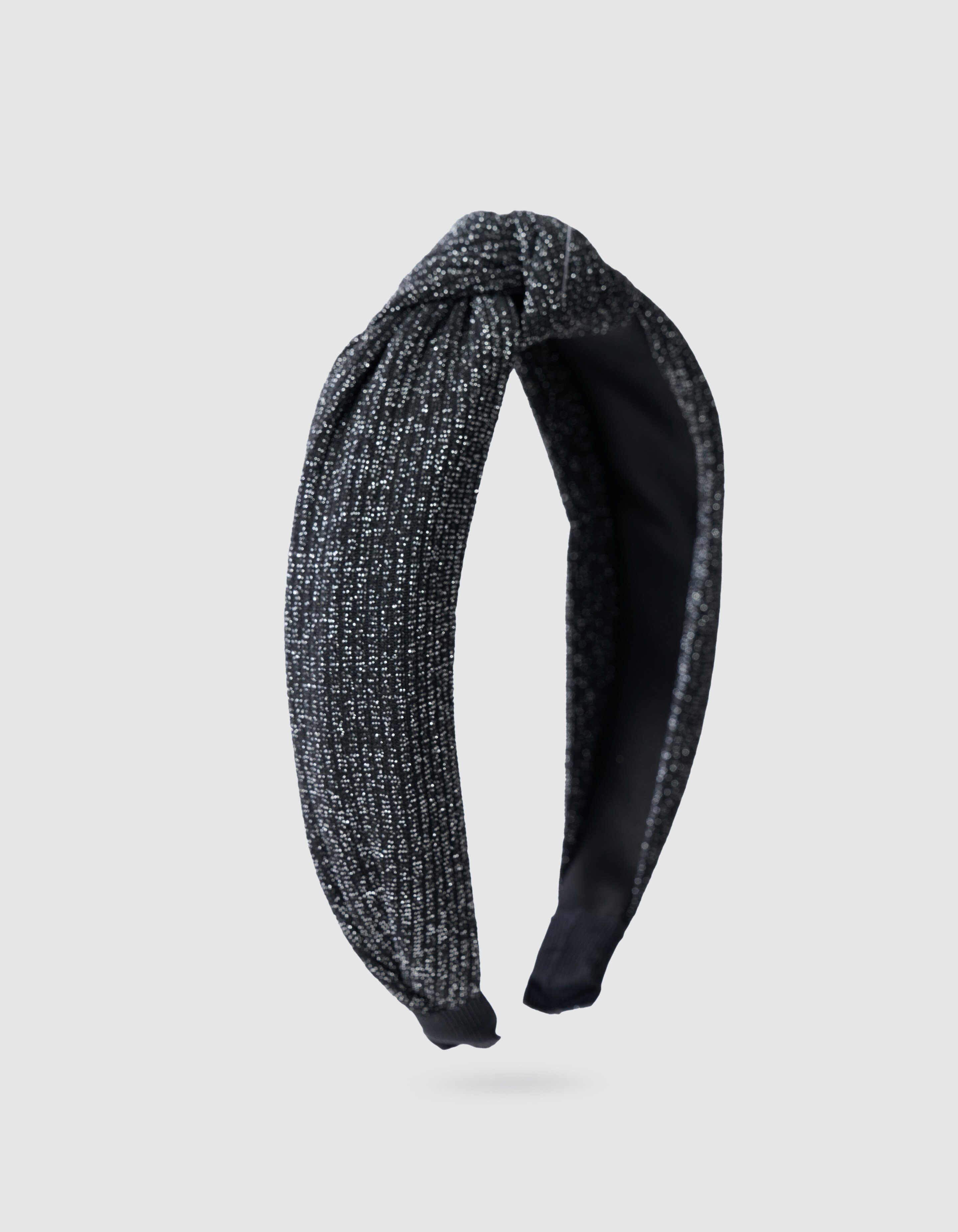 Glitter Knoop Haarband Zwart SHOEBY ACCESSOIRES