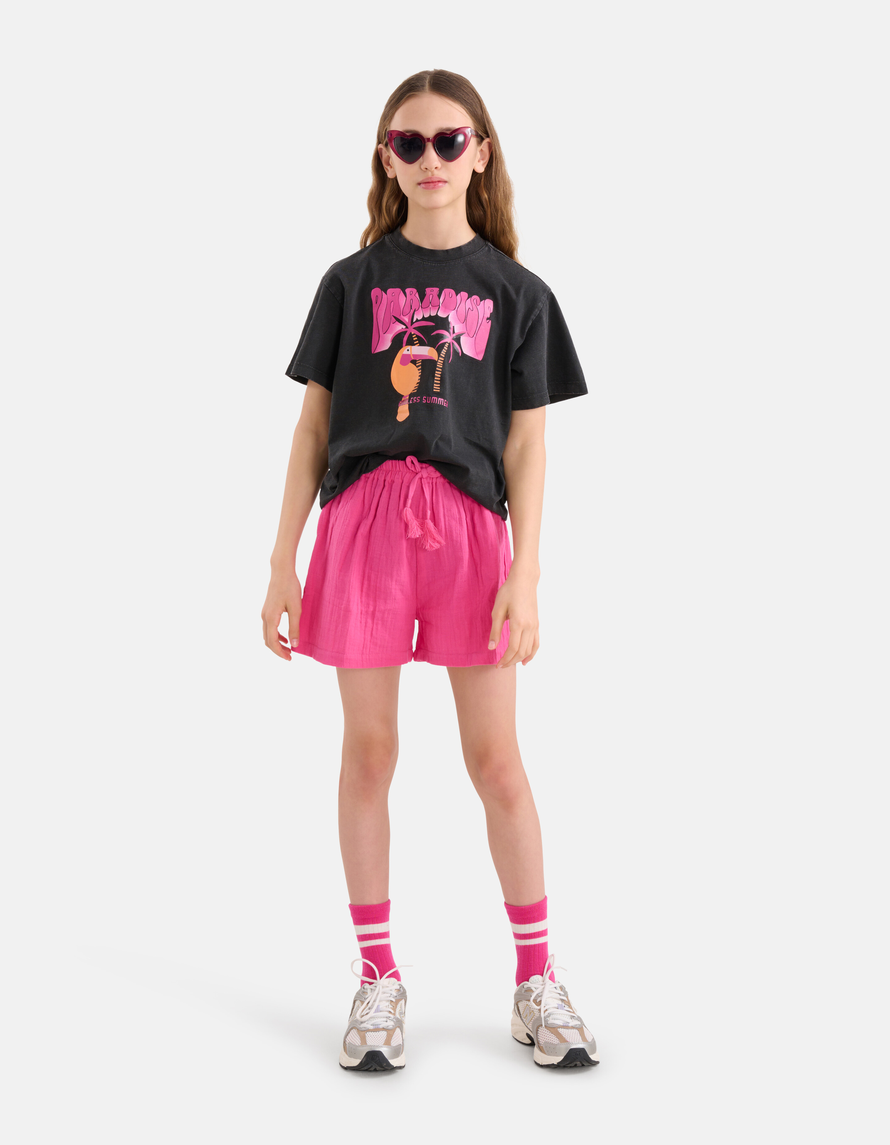 Artwork T-shirt Zwart SHOEBY GIRLS