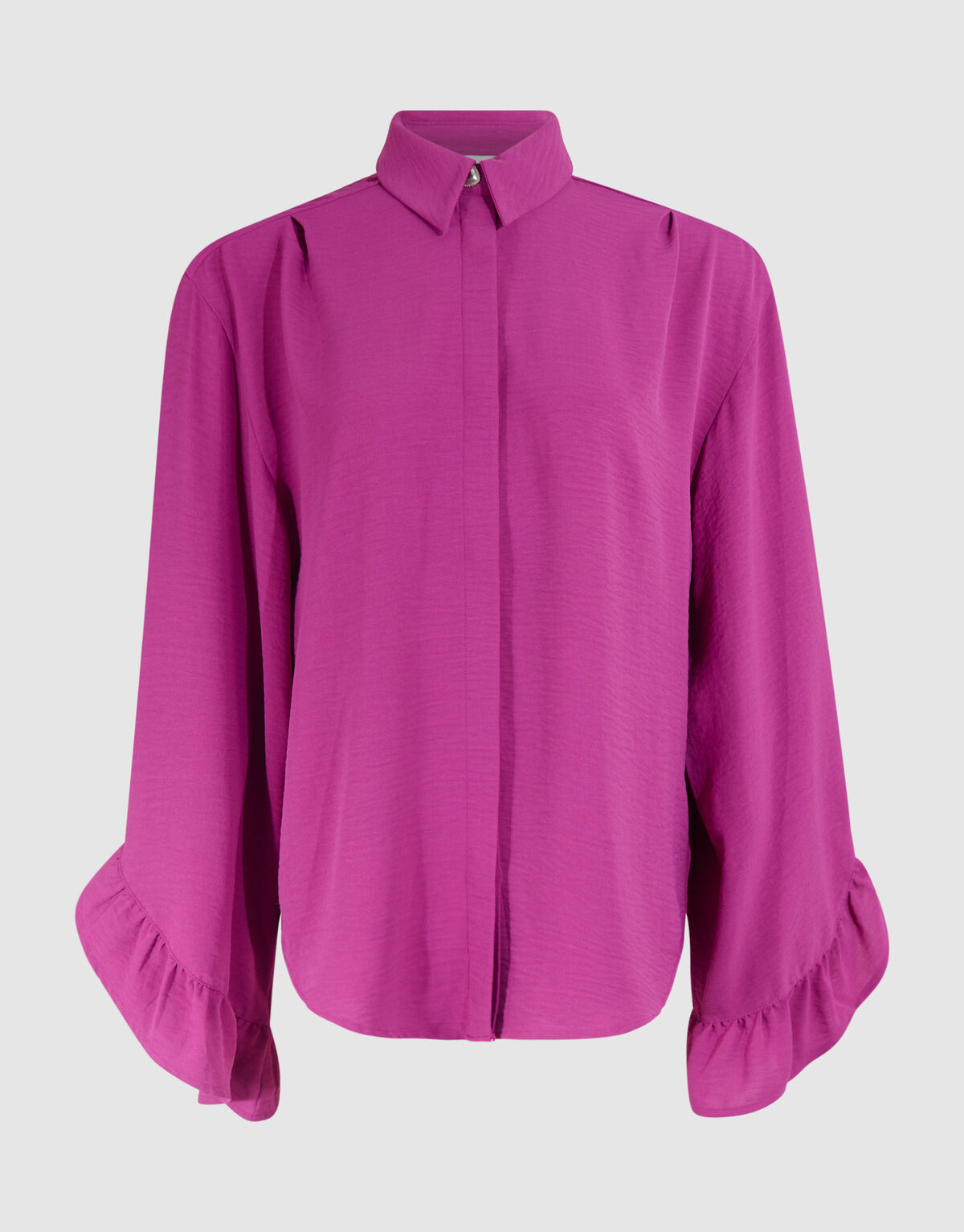 Twist Ruffle Blouse Paars SHOEBY WOMEN