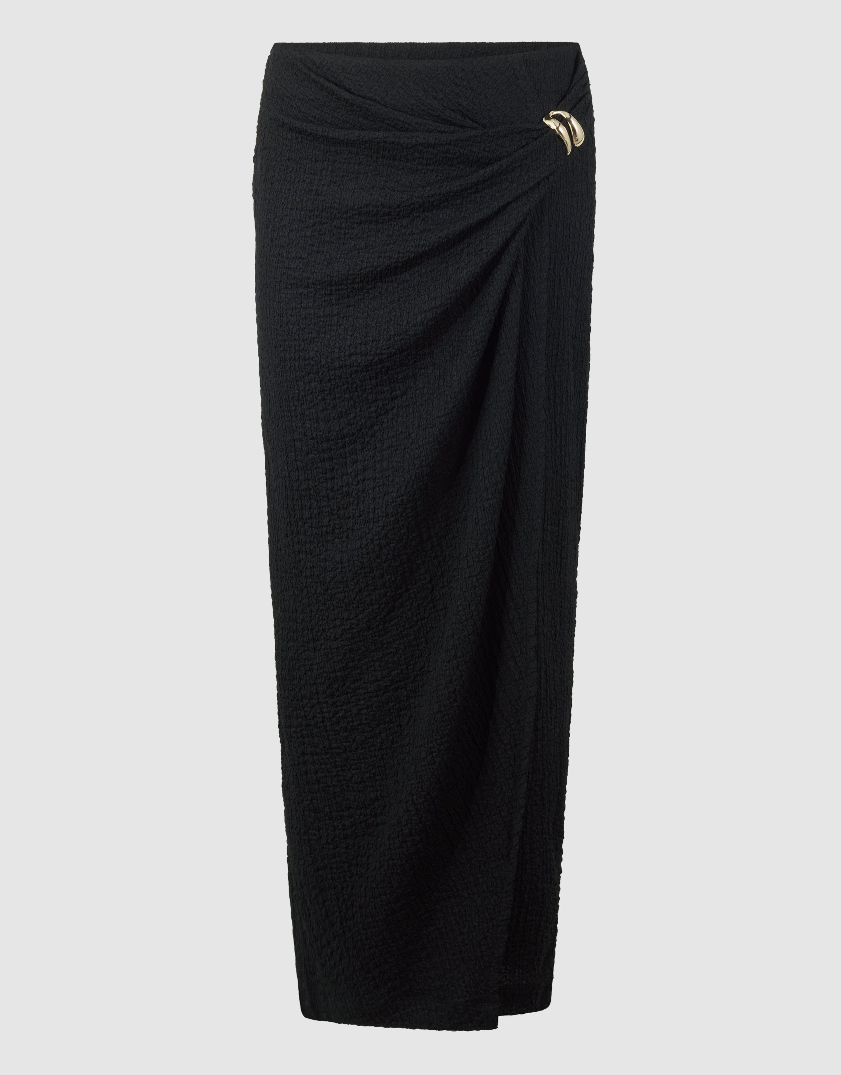 Crinkle Maxi Rok Zwart SHOEBY WOMEN