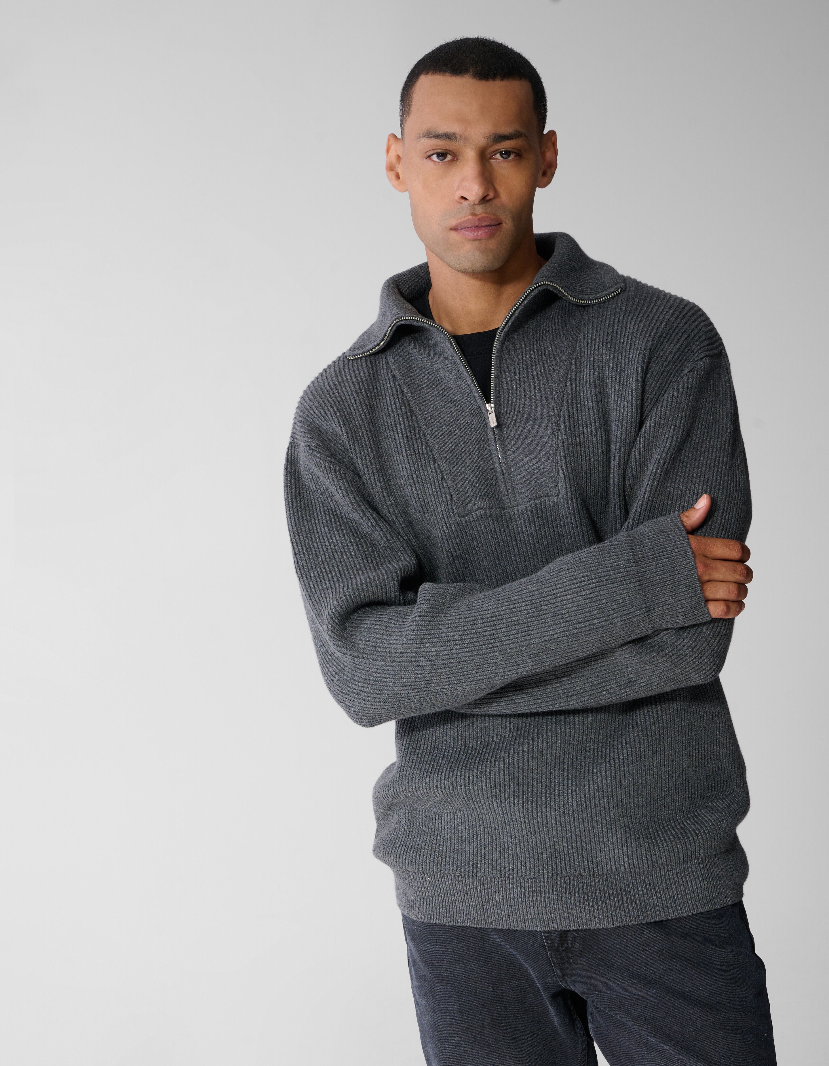 Relaxed Sailor Trui Grijs SHOEBY MEN