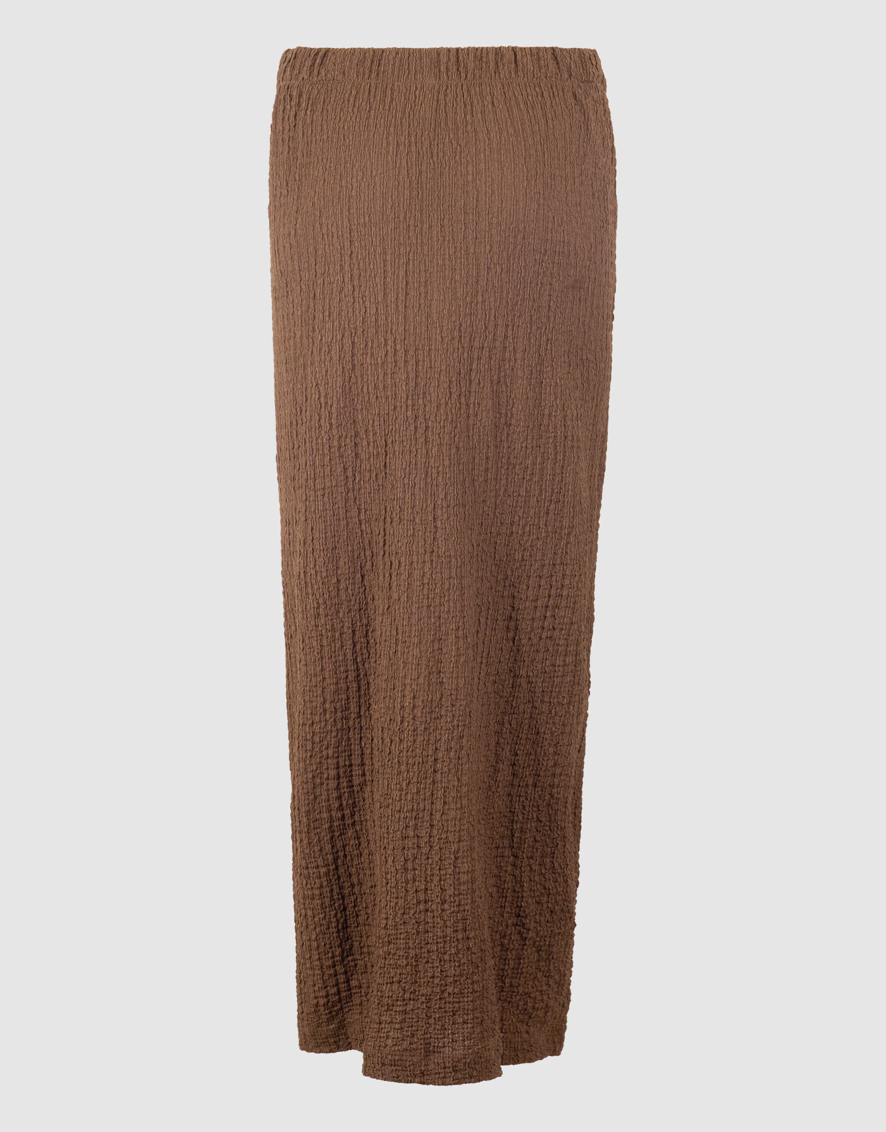 Crinkle Maxi Rok Bruin SHOEBY WOMEN