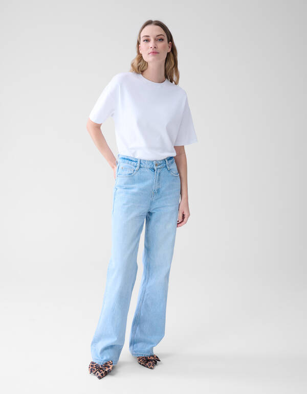 Wide Leg Jeans Bleached SHOEBY WOMEN