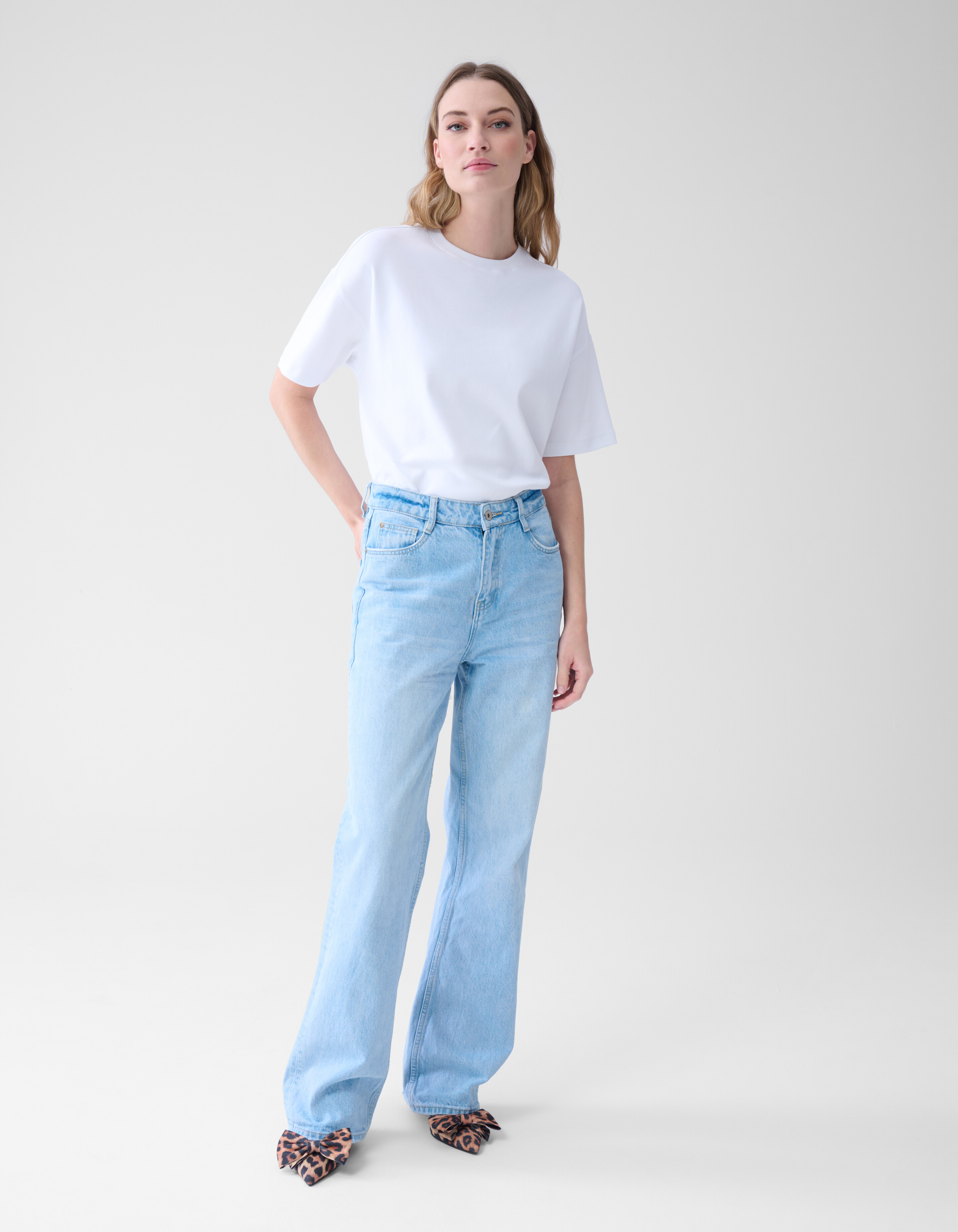 Wide Leg Jeans Bleached SHOEBY WOMEN