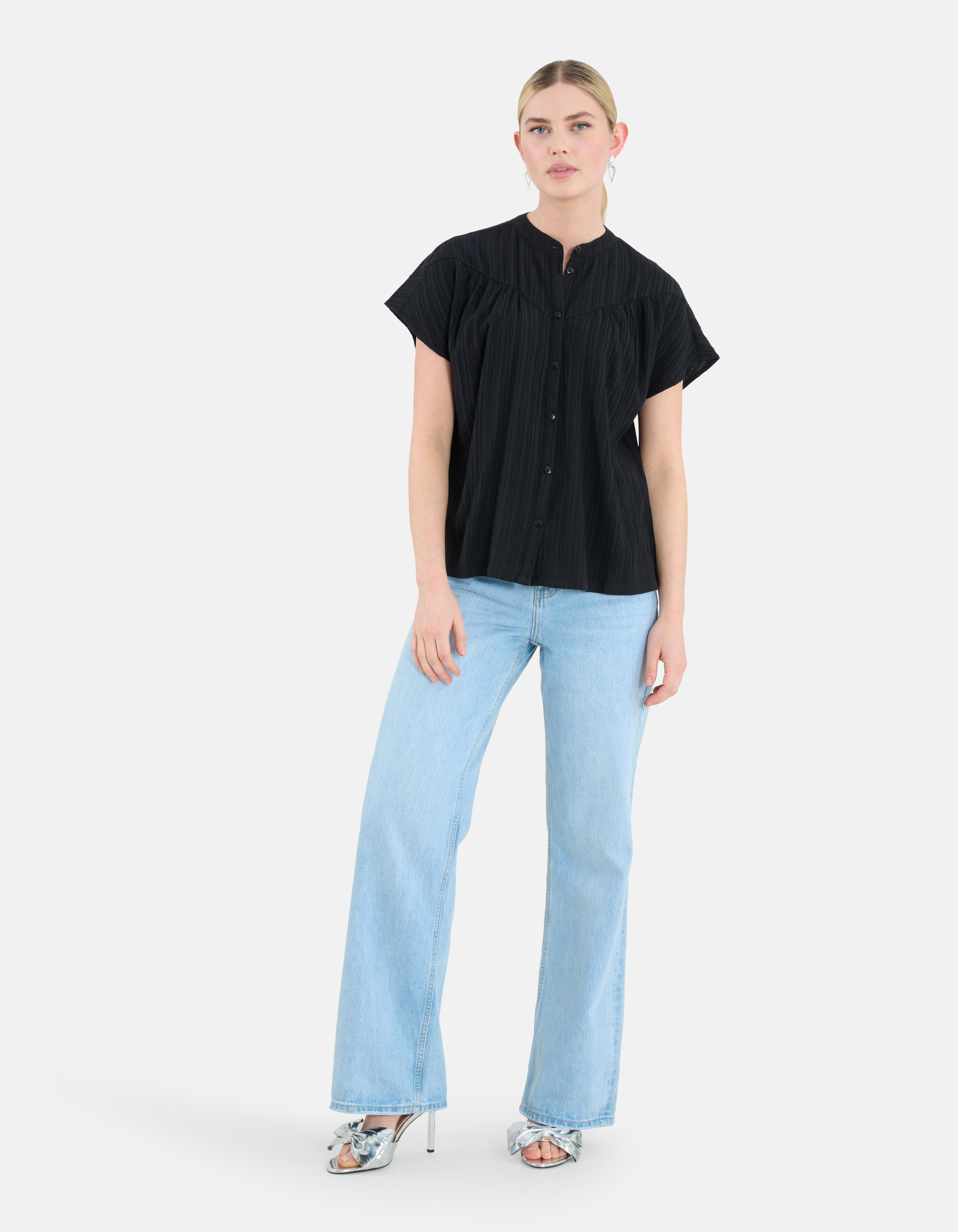 Structuur Top Zwart SHOEBY WOMEN