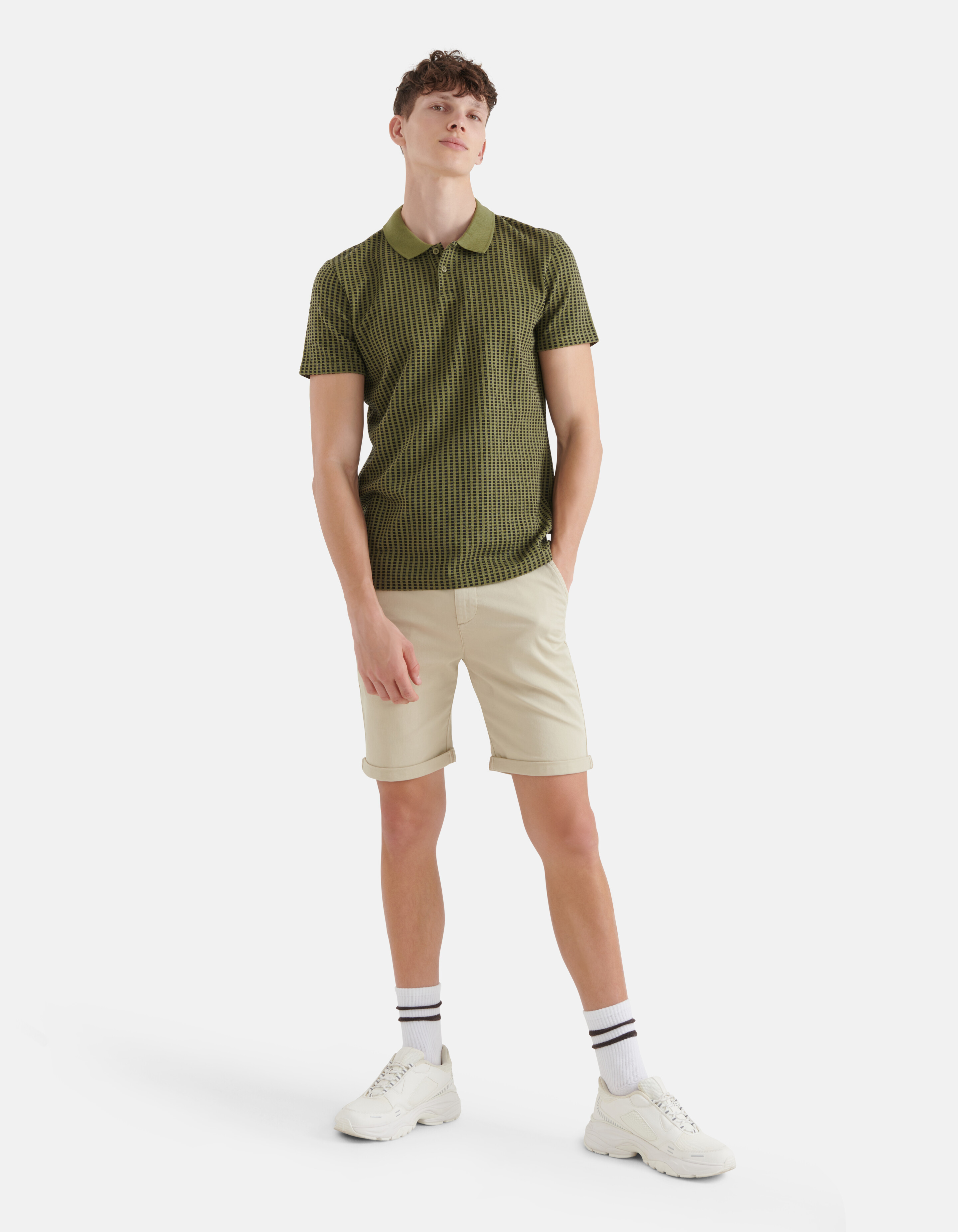 Rectangle Polo Donkergroen SHOEBY MEN
