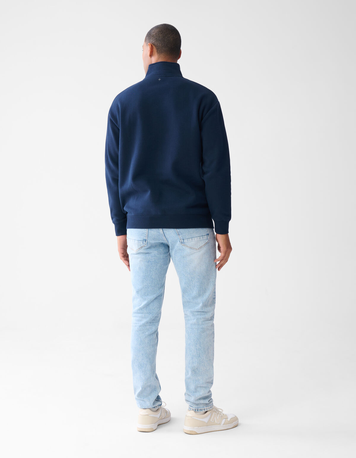 Zipper Sweater Donkerblauw SHOEBY MEN