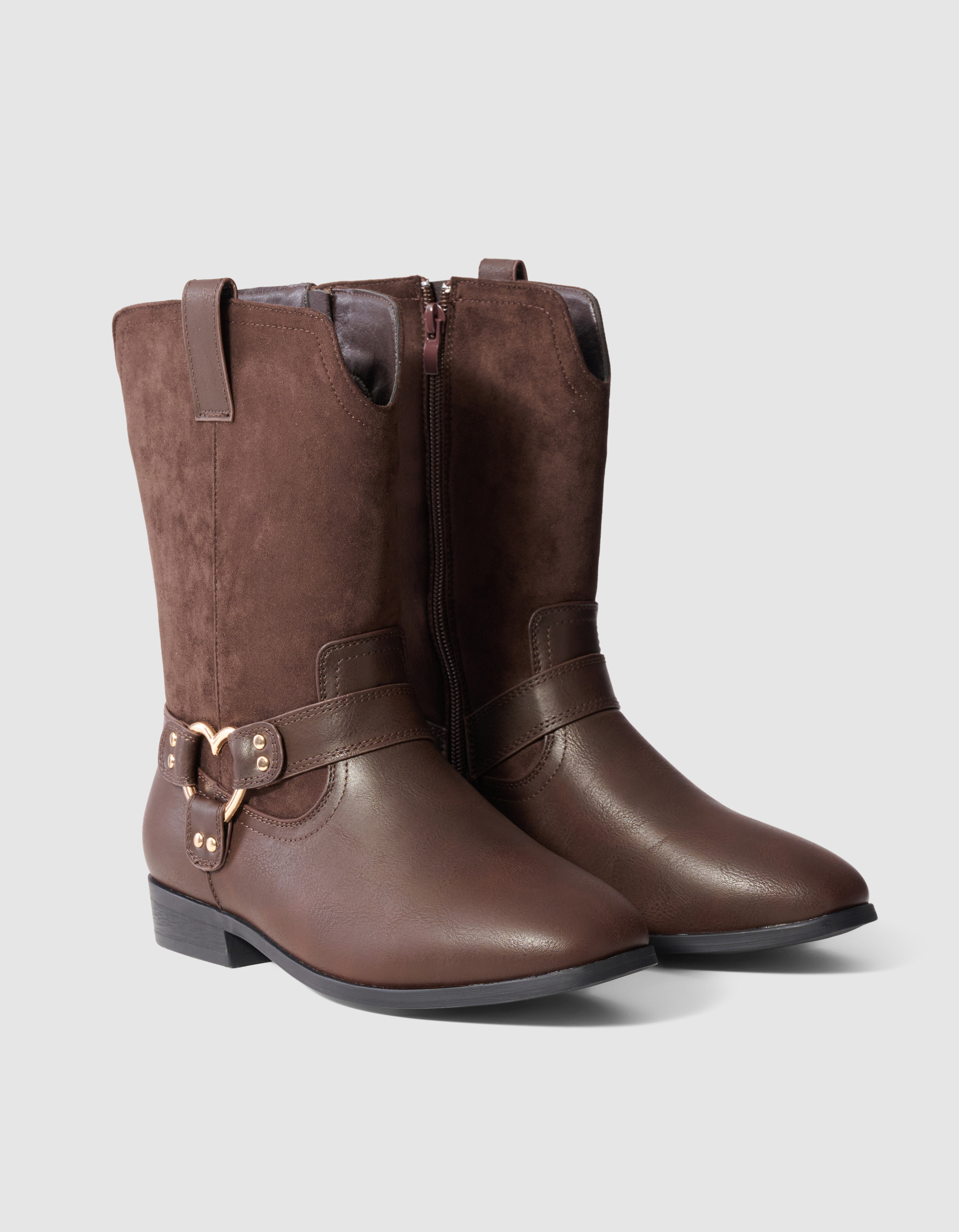 Stitched Western Laarzen Bruin SHOEBY SHOES