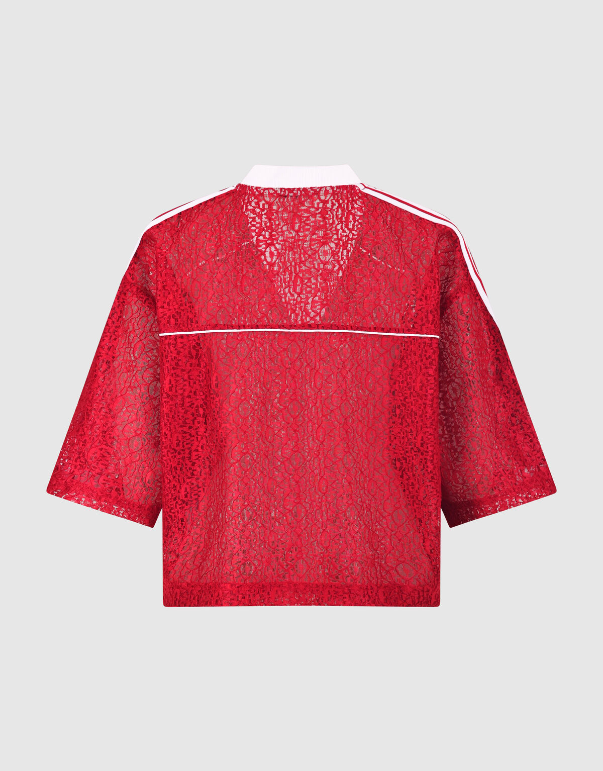 Sporty Kanten T-shirt Rood SHOEBY WOMEN