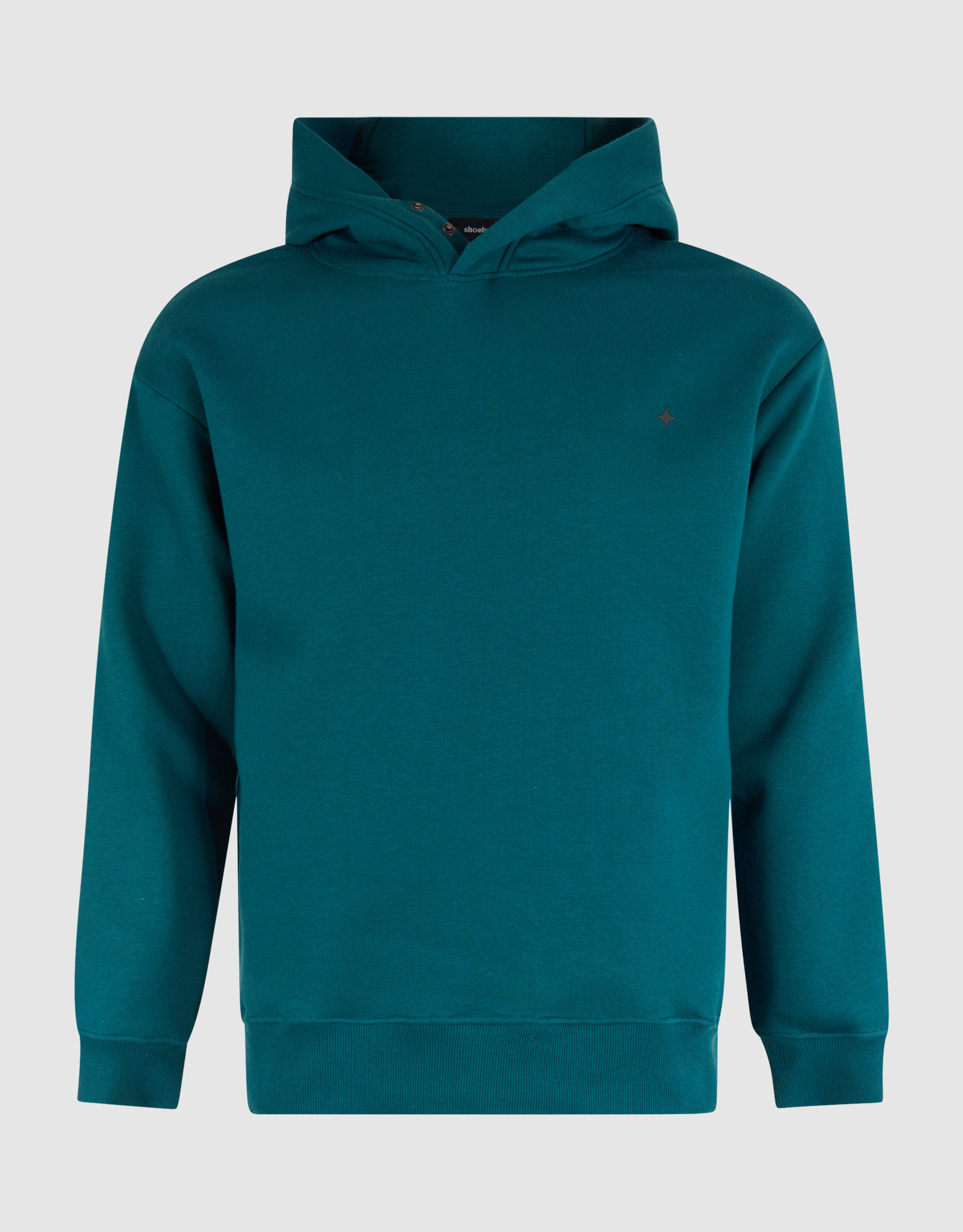 Relaxed Fit Hoodie Donkergroen SHOEBY MEN