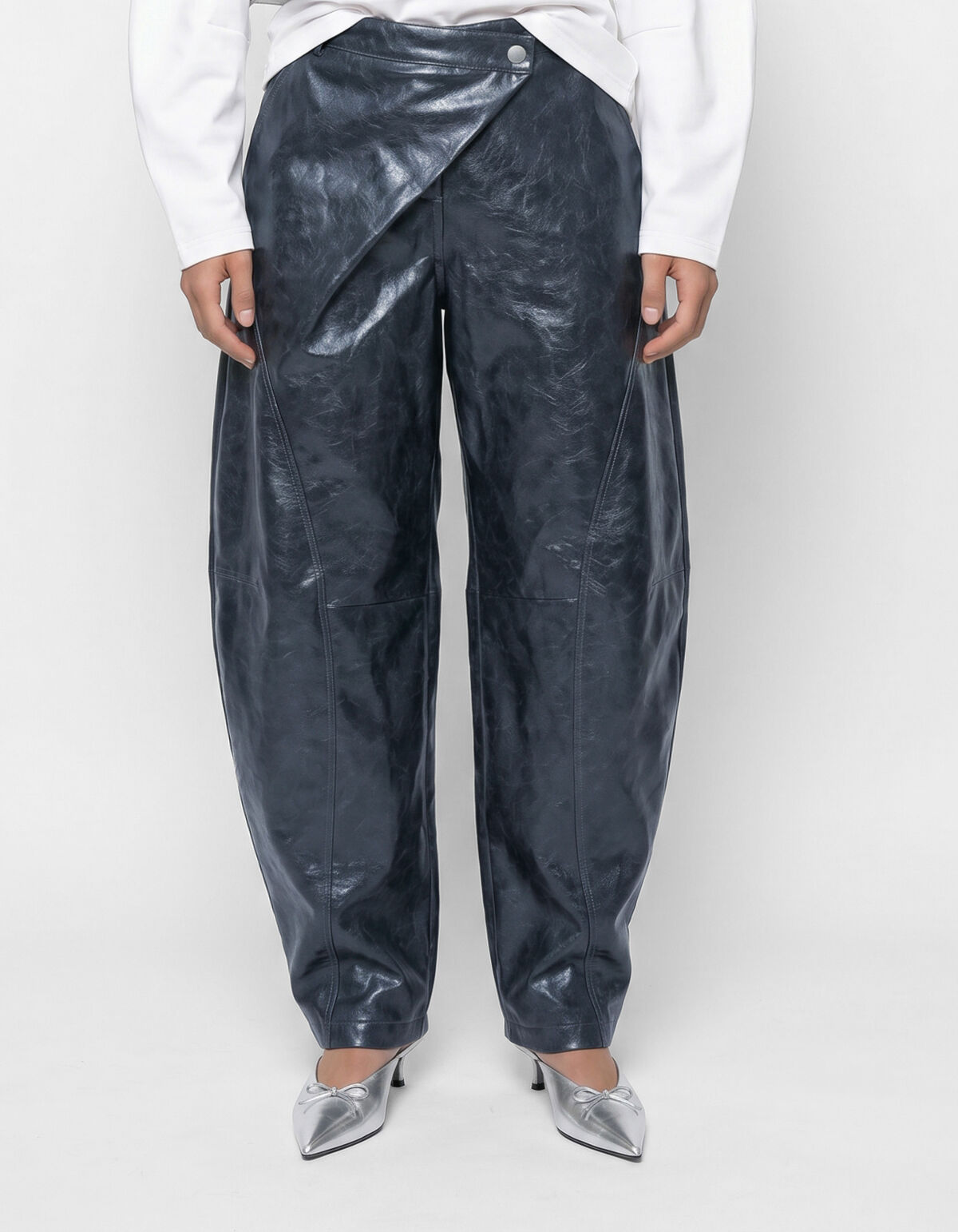 Asymmetric Barrel Fit Broek Donkergrijs SHOEBY WOMEN