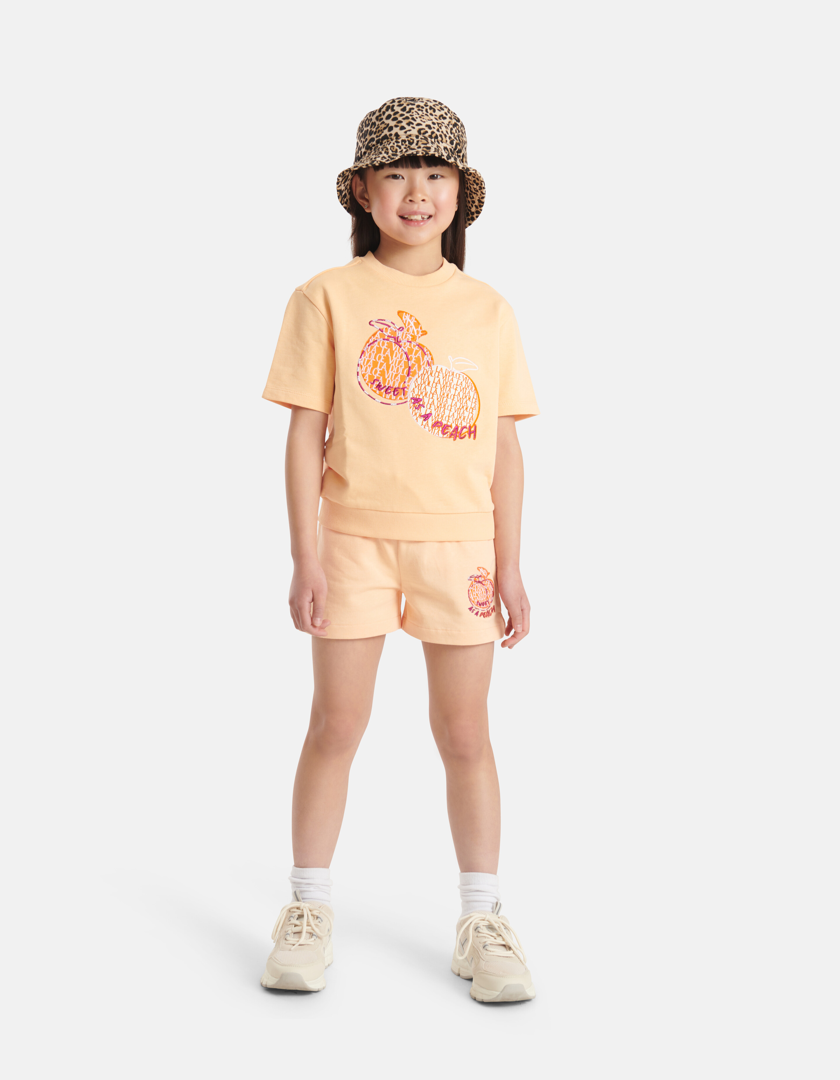 Artwork Sweat T-shirt Oranje SHOEBY GIRLS