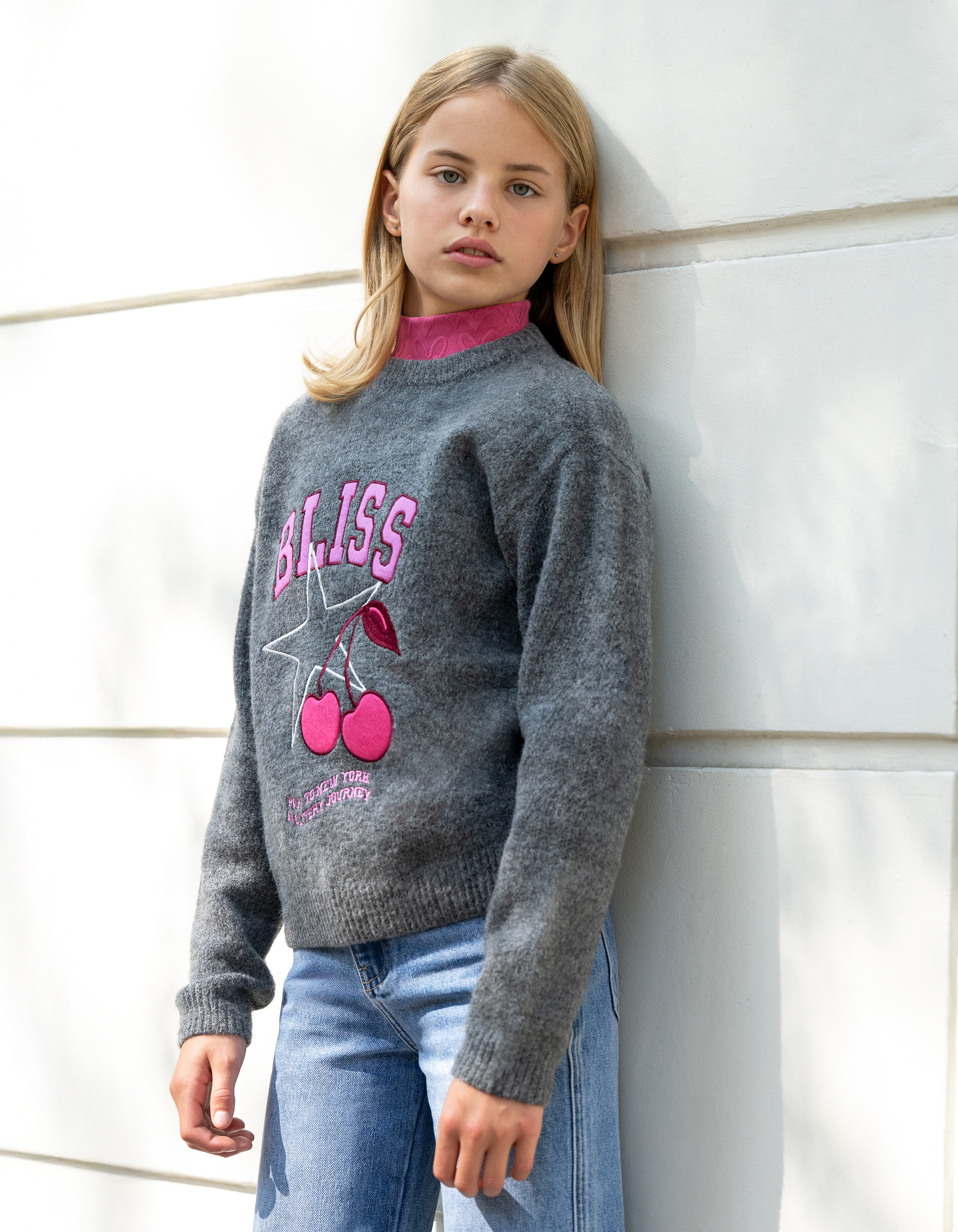 Bliss Artwork Trui Donkergrijs SHOEBY GIRLS