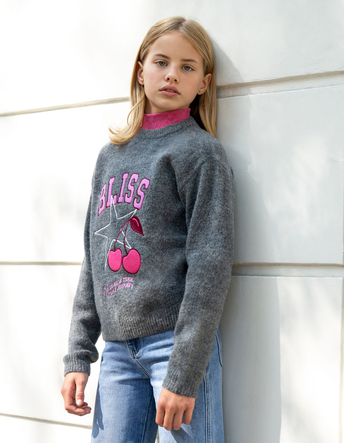 Bliss Artwork Trui Donkergrijs SHOEBY GIRLS