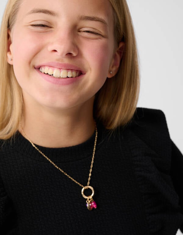 Structuur Ruffle Top Zwart SHOEBY GIRLS