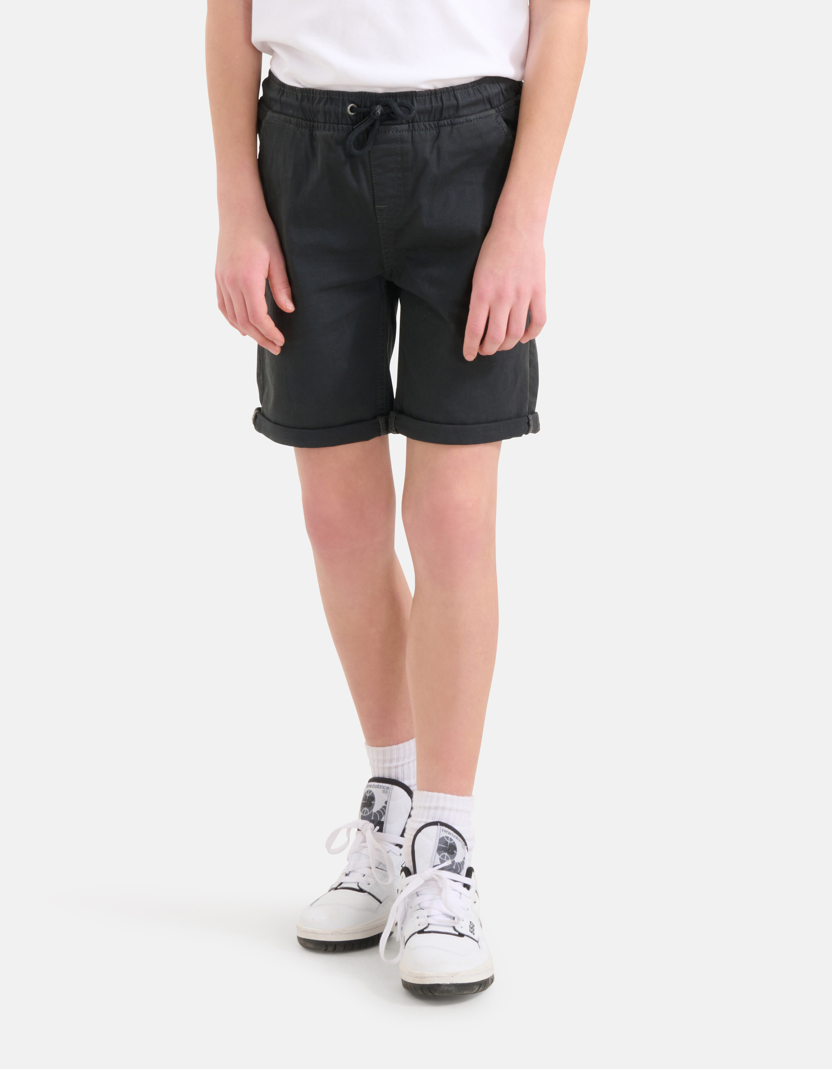 Casual Twill Short Donkergrijs SHOEBY BOYS