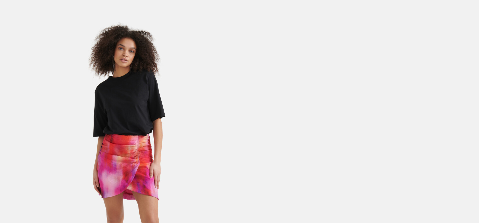Schoudervulling T-shirt Zwart SHOEBY WOMEN