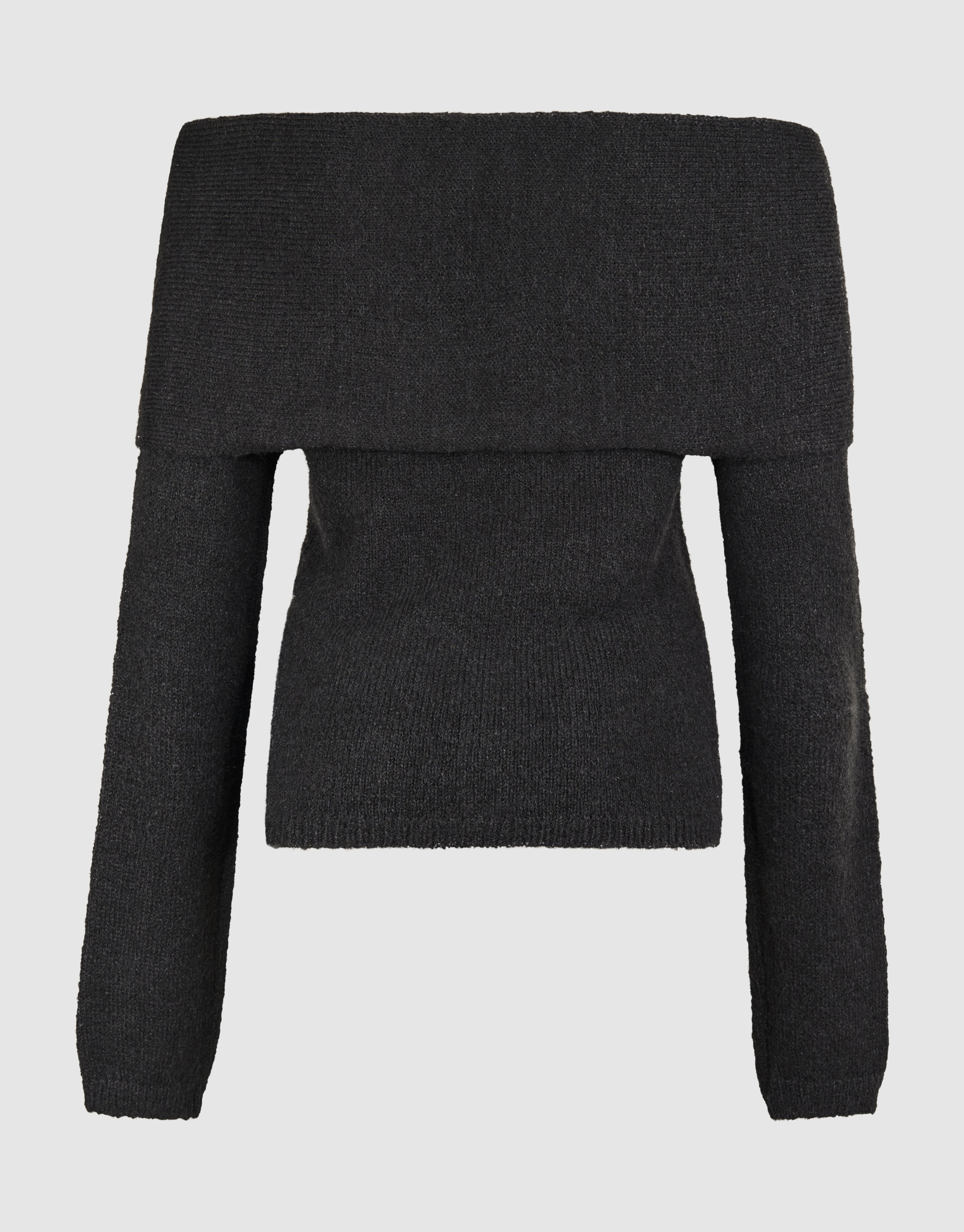 Off Shoulder Trui Donkergrijs SHOEBY WOMEN