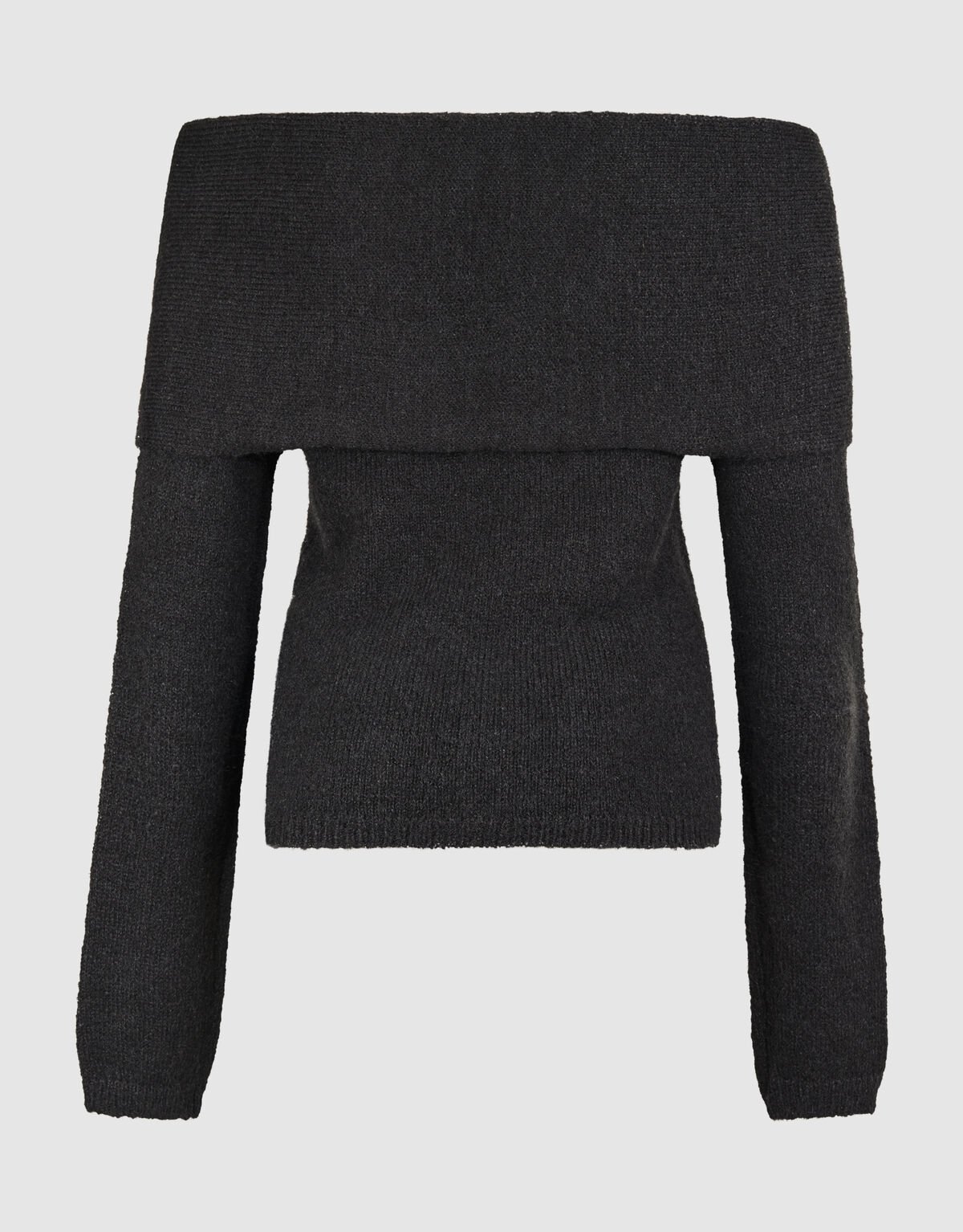 Off Shoulder Trui Donkergrijs SHOEBY WOMEN