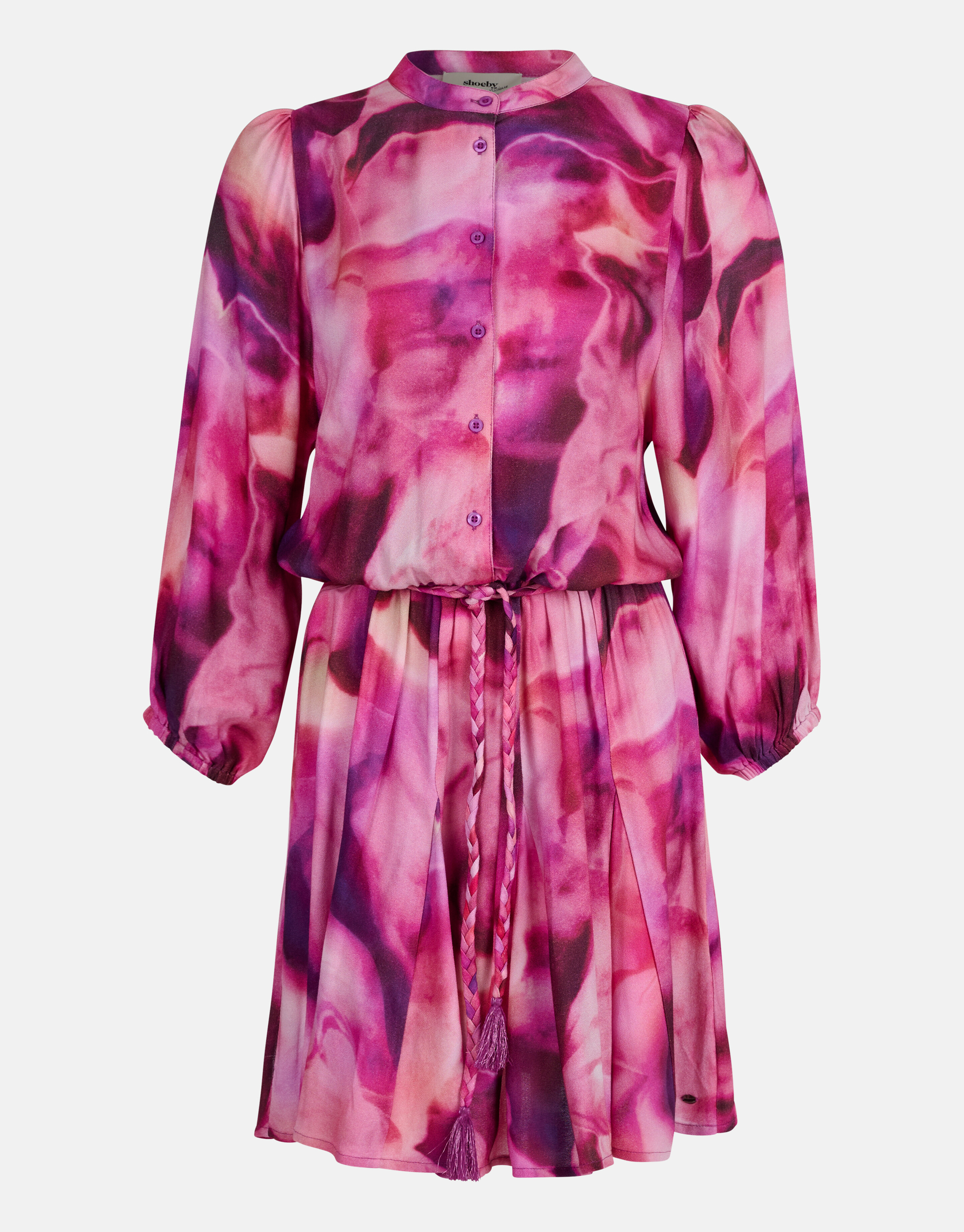 Tie Dye Print Jurk Roze SHOEBY WOMEN