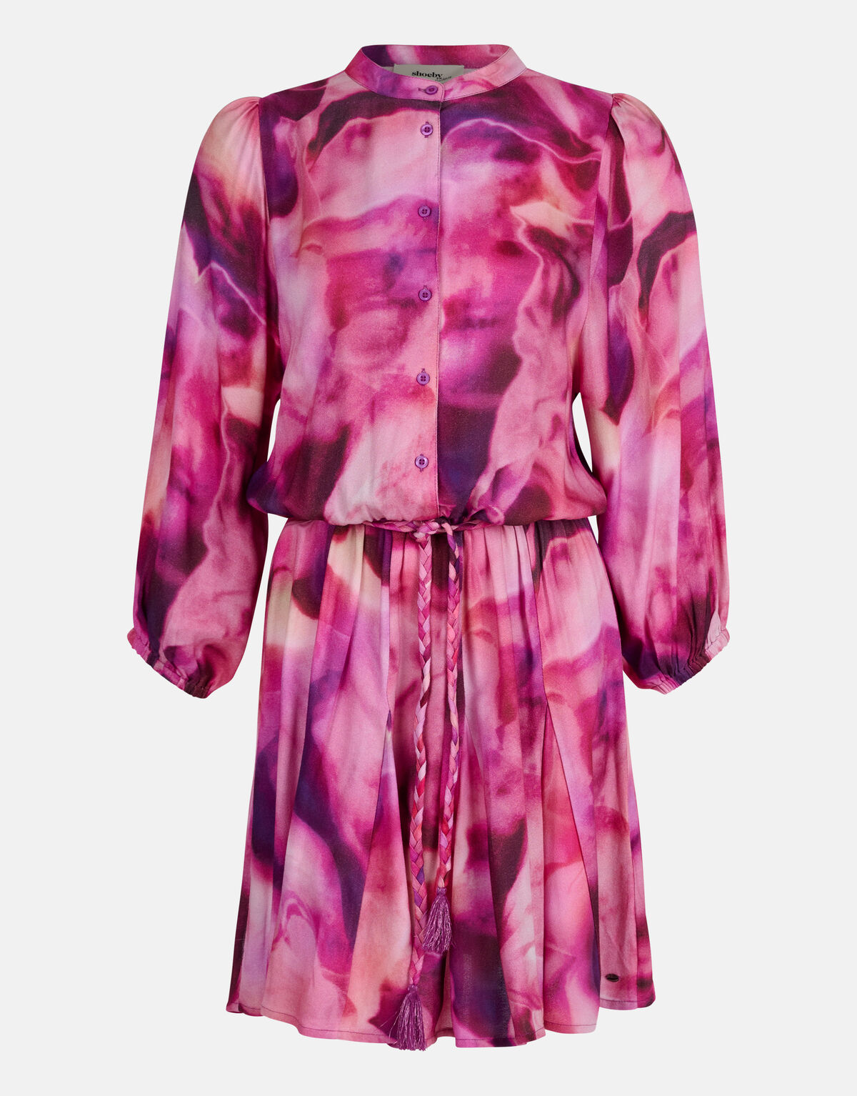 Tie Dye Print Jurk Roze SHOEBY WOMEN