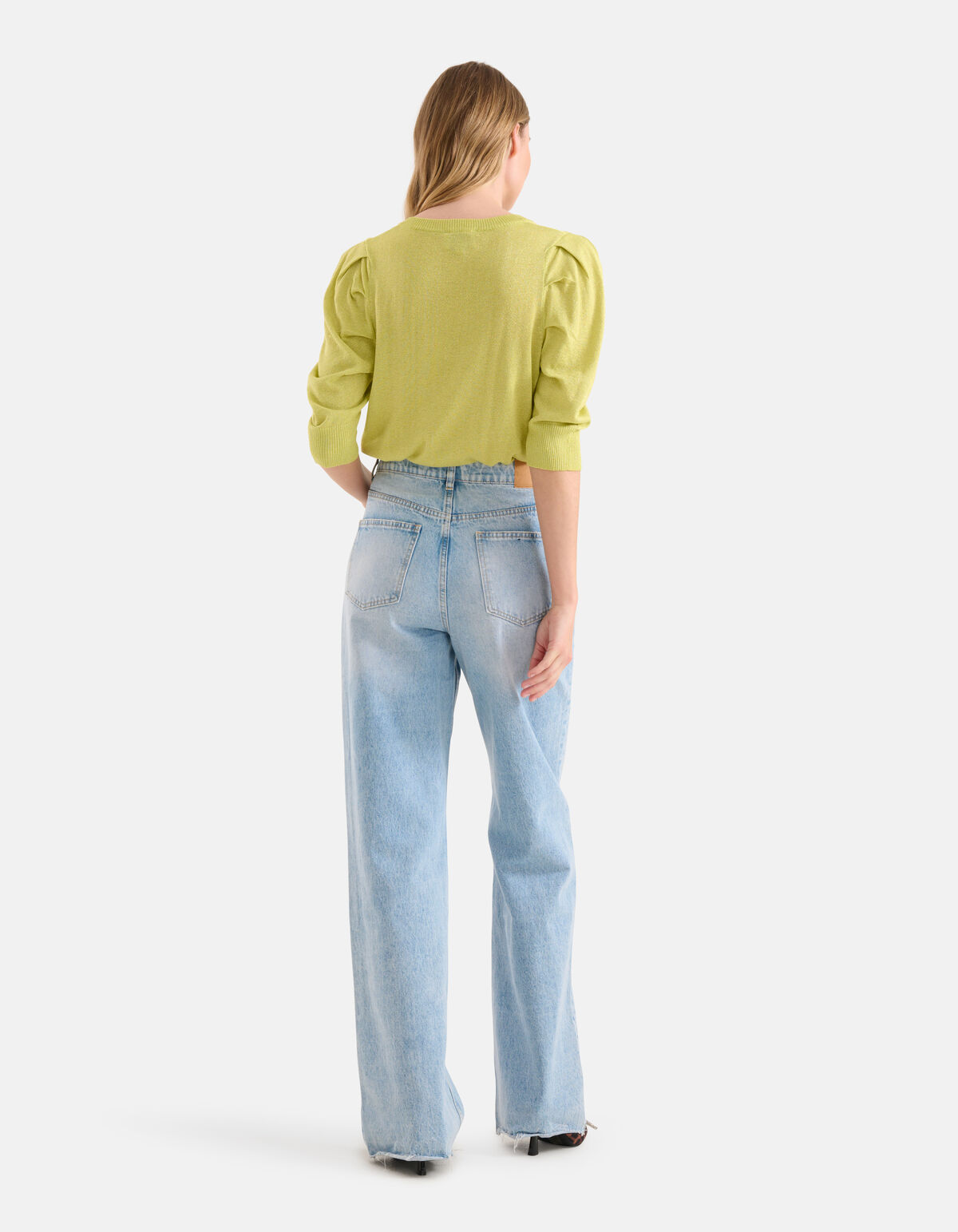 Glitter Trui Limoengroen SHOEBY WOMEN