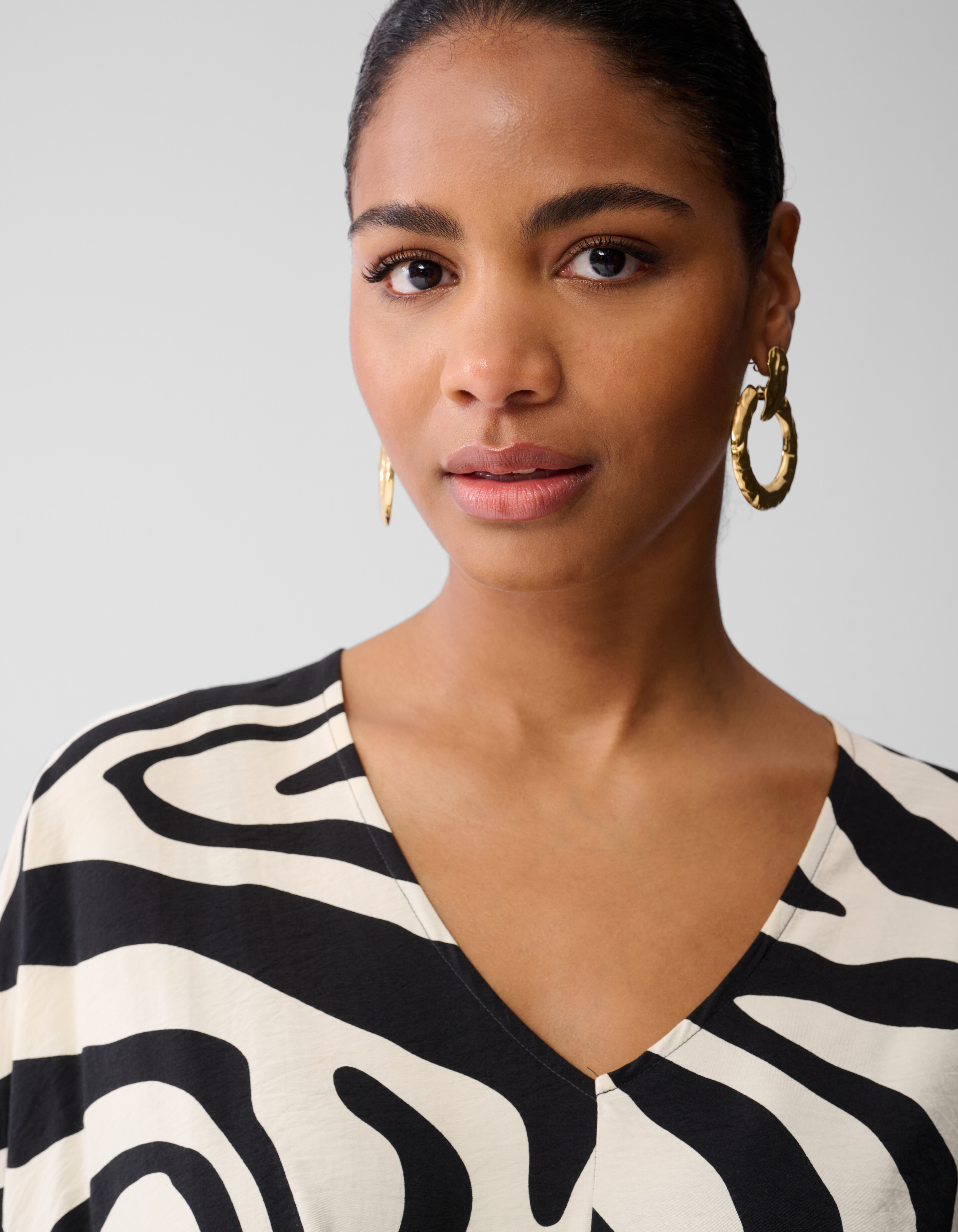 Zebra Mini Jurk Zwart SHOEBY WOMEN