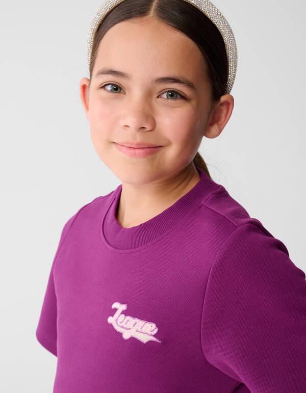 Ruffle Mini Jurk Paars SHOEBY GIRLS