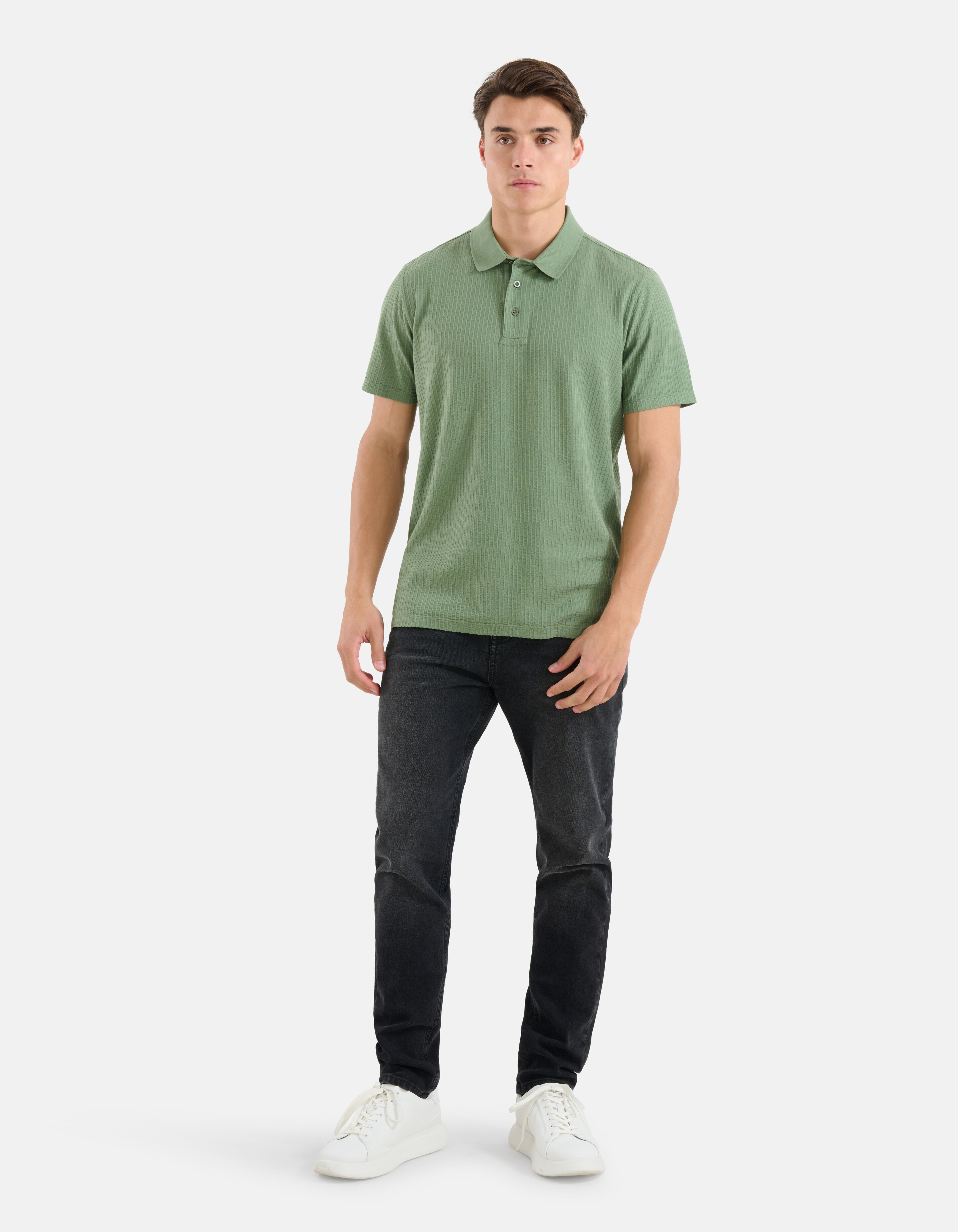 Structuur Polo Groen SHOEBY MEN