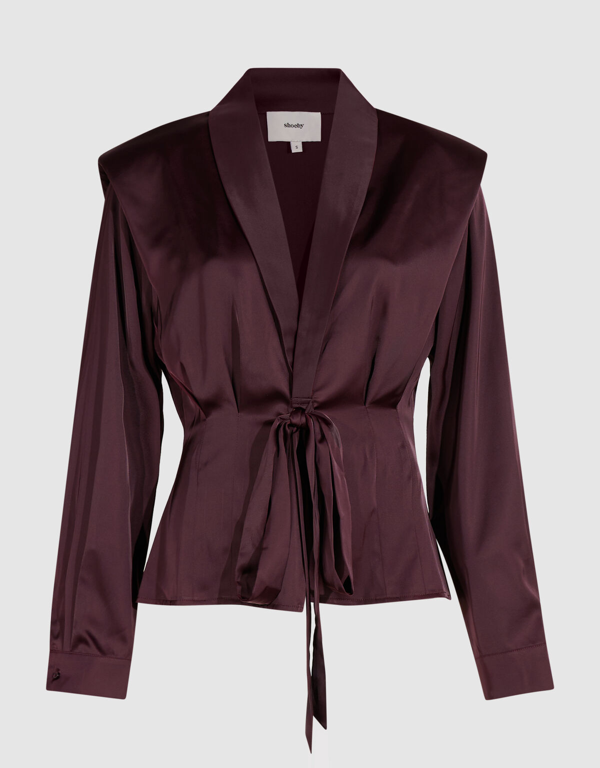 Getailleerde Blouse Donkerrood By Mieke SHOEBY WOMEN