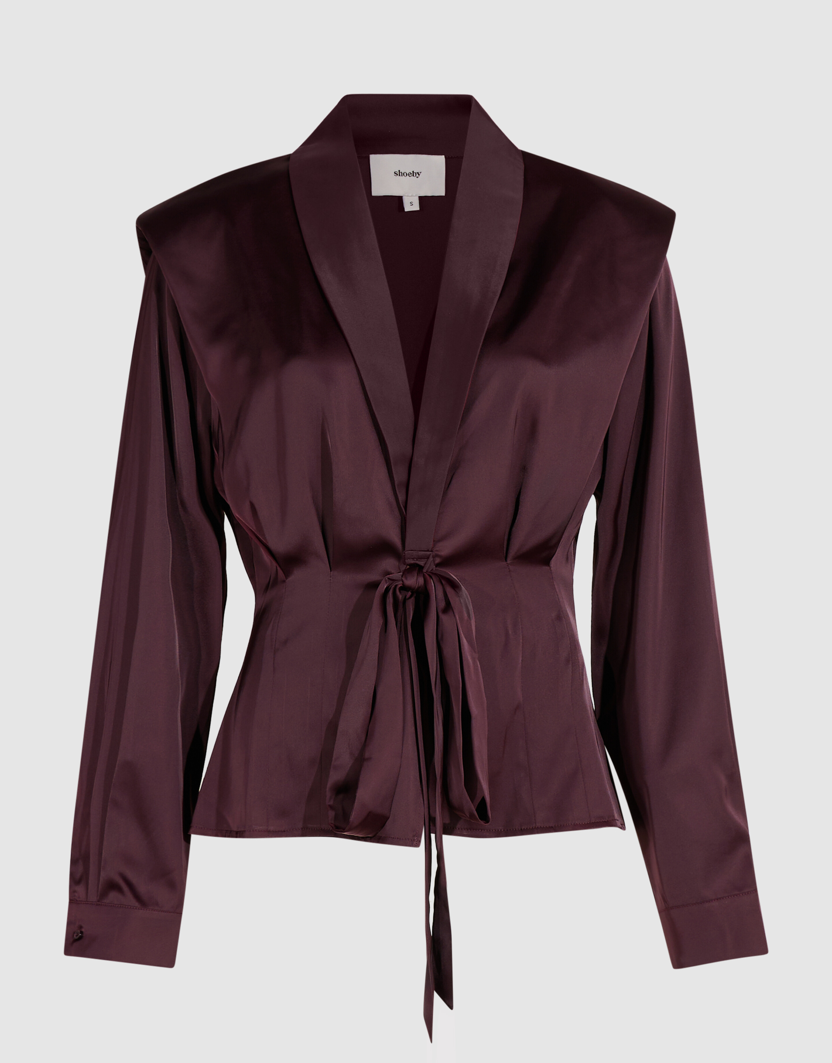 Getailleerde Blouse Donkerrood By Mieke SHOEBY WOMEN
