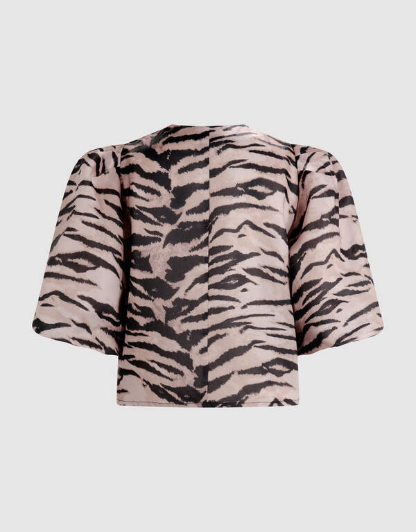 Puff Tijger Blouse Lichtbruin SHOEBY WOMEN
