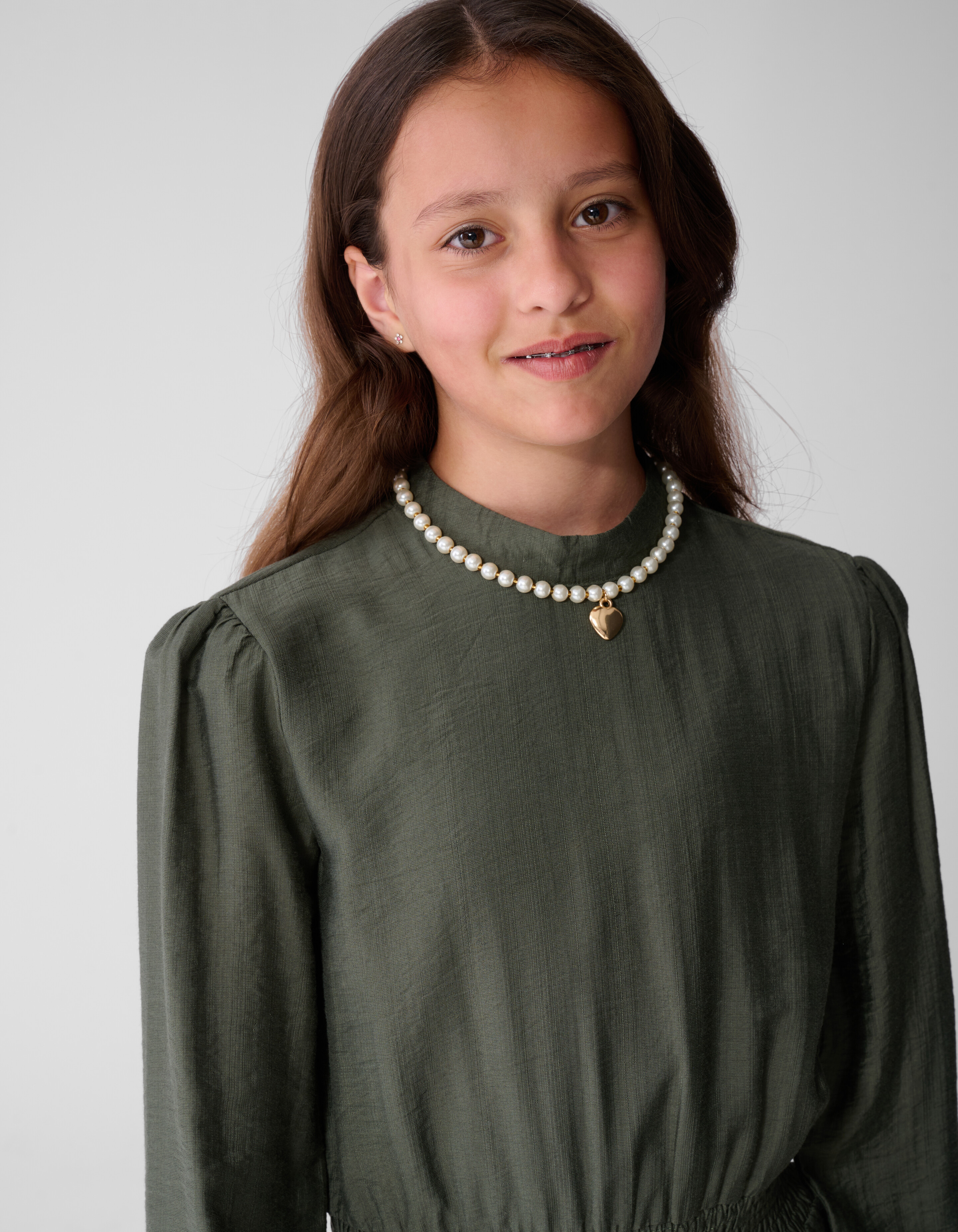 Stud Jurk Donkergroen SHOEBY GIRLS